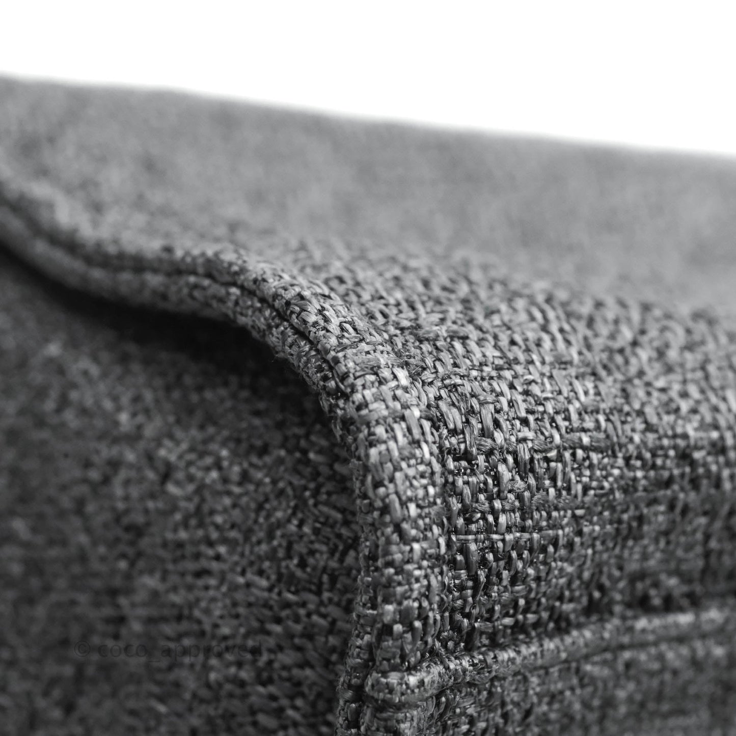 Chanel Deauville Charcoal Grey Canvas Gold Hardware