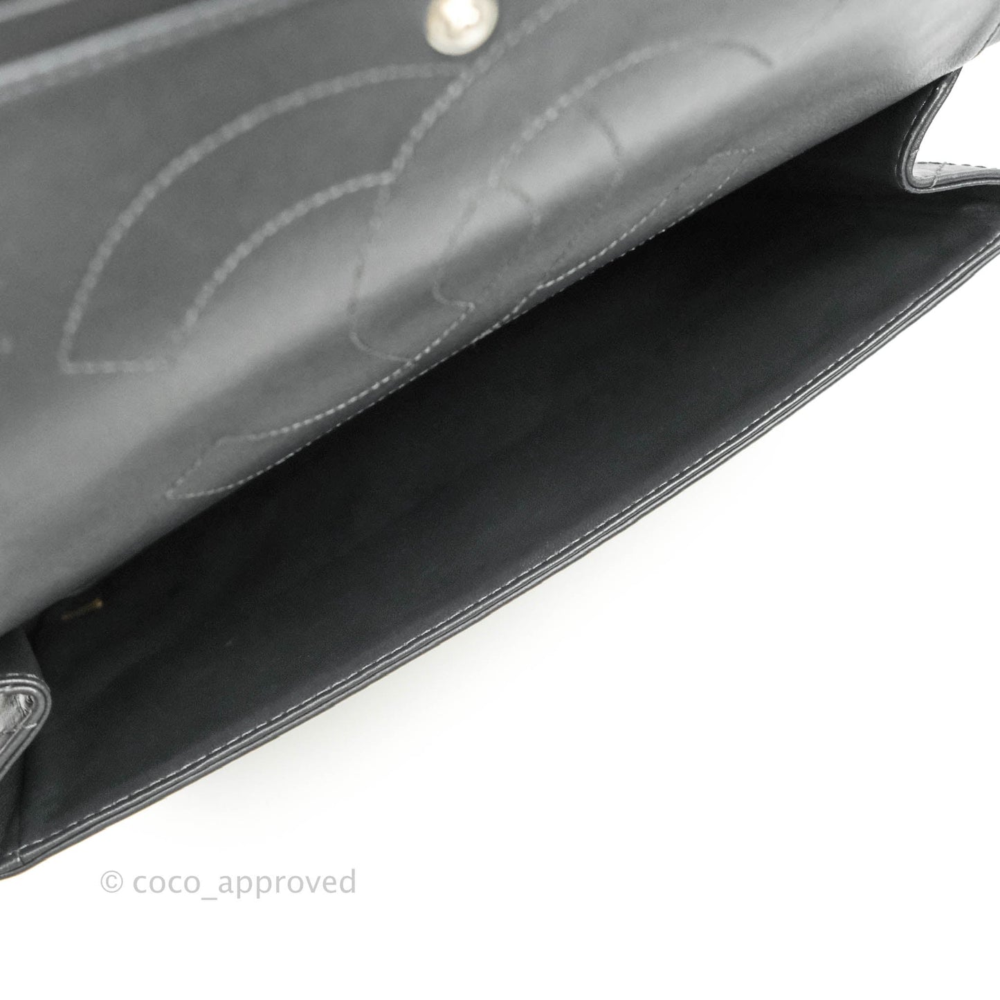 Chanel Reissue 227 Quilted Dark Grey Aged Calfskin Ruthenium Hardware
