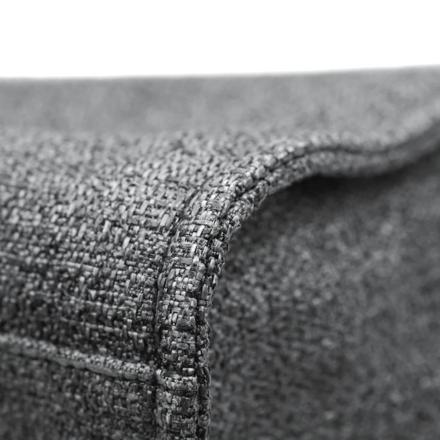 Chanel Deauville Charcoal Grey Canvas Gold Hardware