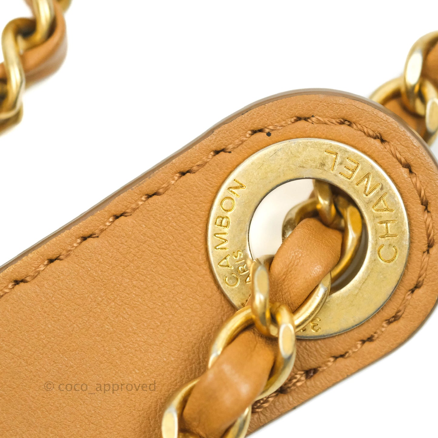 Chanel Quilted Flap With Coin Purse Caramel Calfskin Aged Gold Hardware 19K