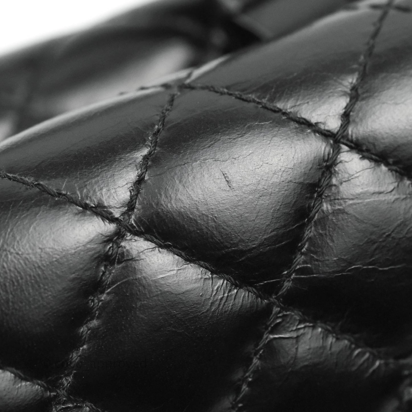 Chanel Quilted Double Sided Flap Black Aged Calfskin Ruthenium Hardware