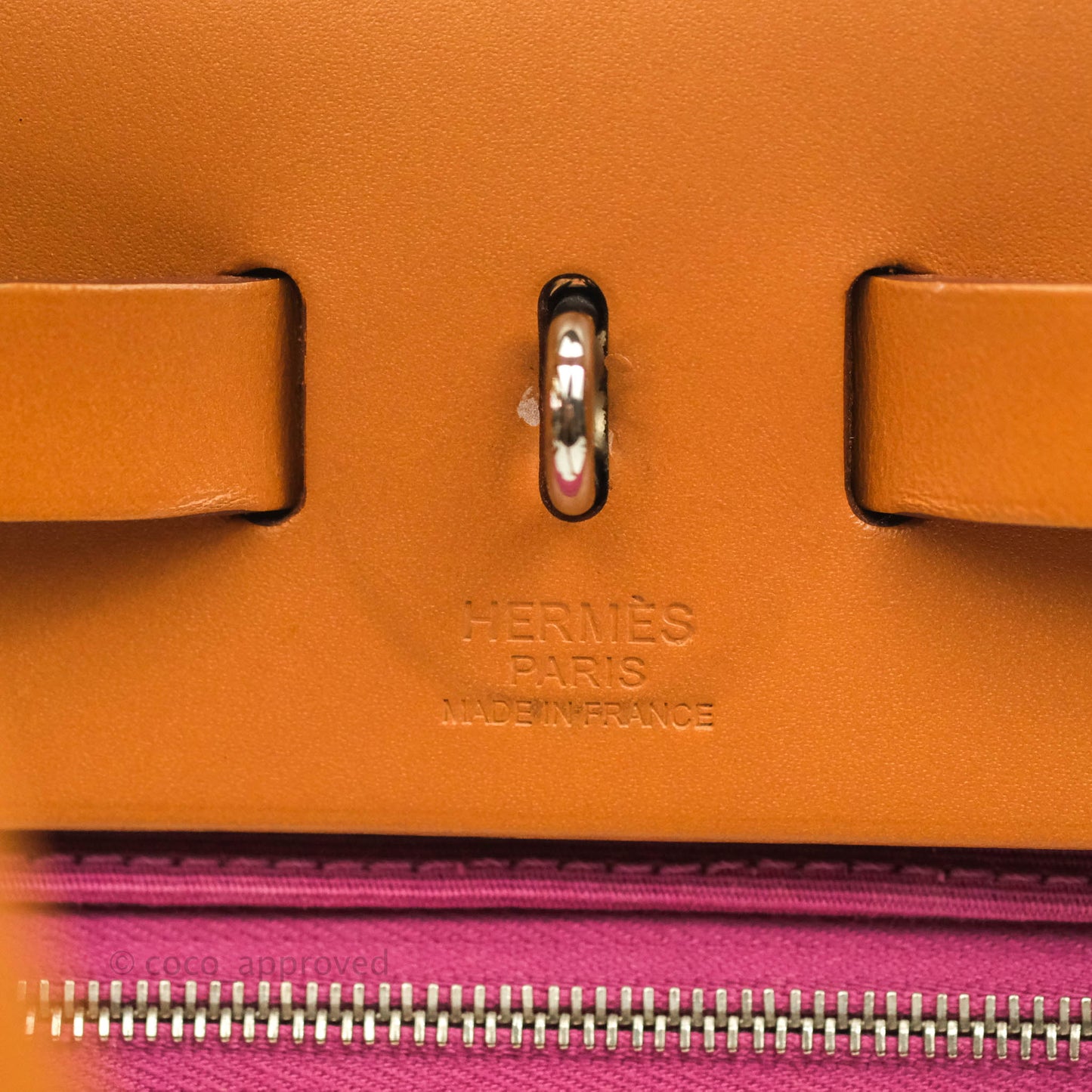 Hermès Herbag Zip 31 Rose Pourpre Tan Leather Palladium Hardware
