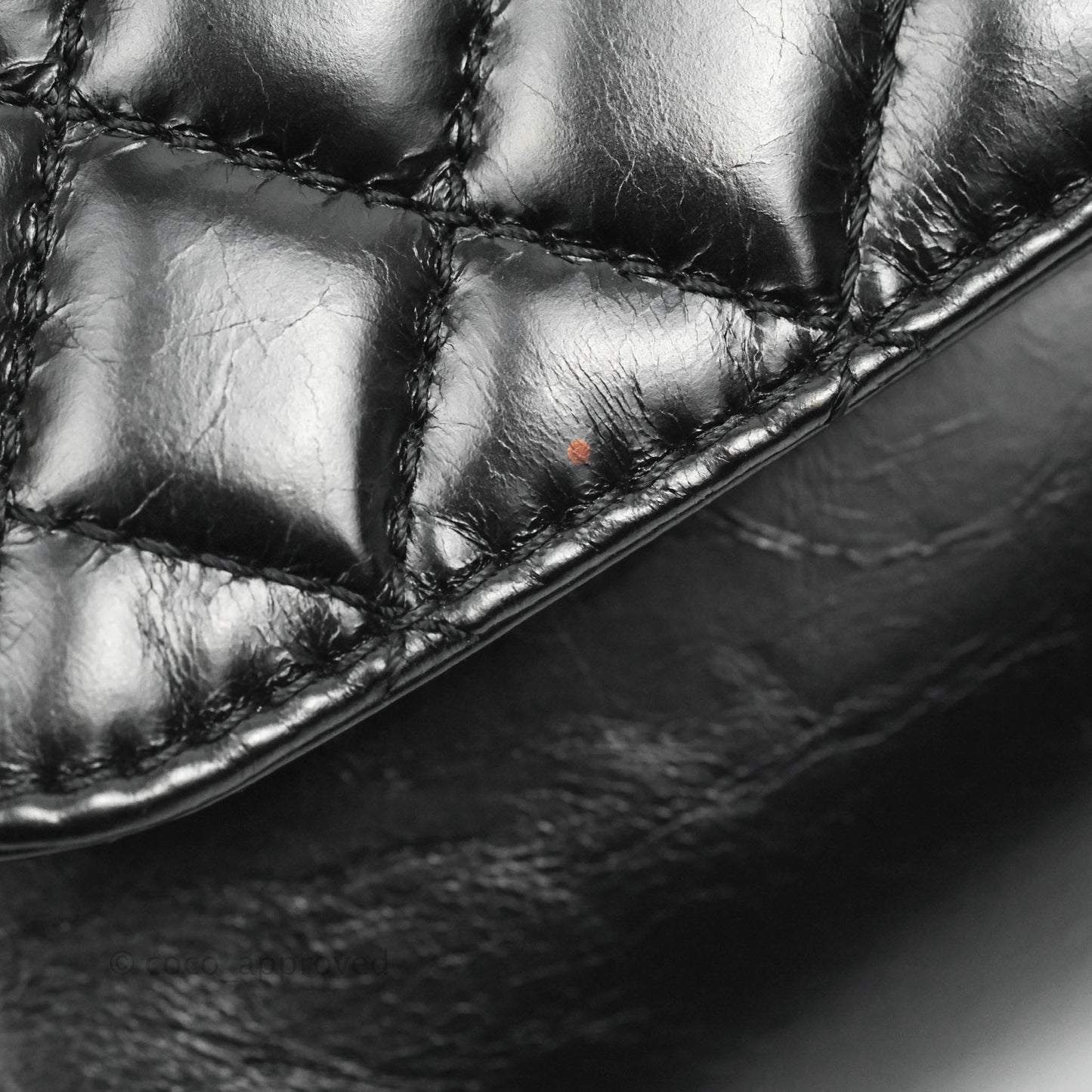Chanel Quilted Double Sided Flap Black Aged Calfskin Ruthenium Hardware