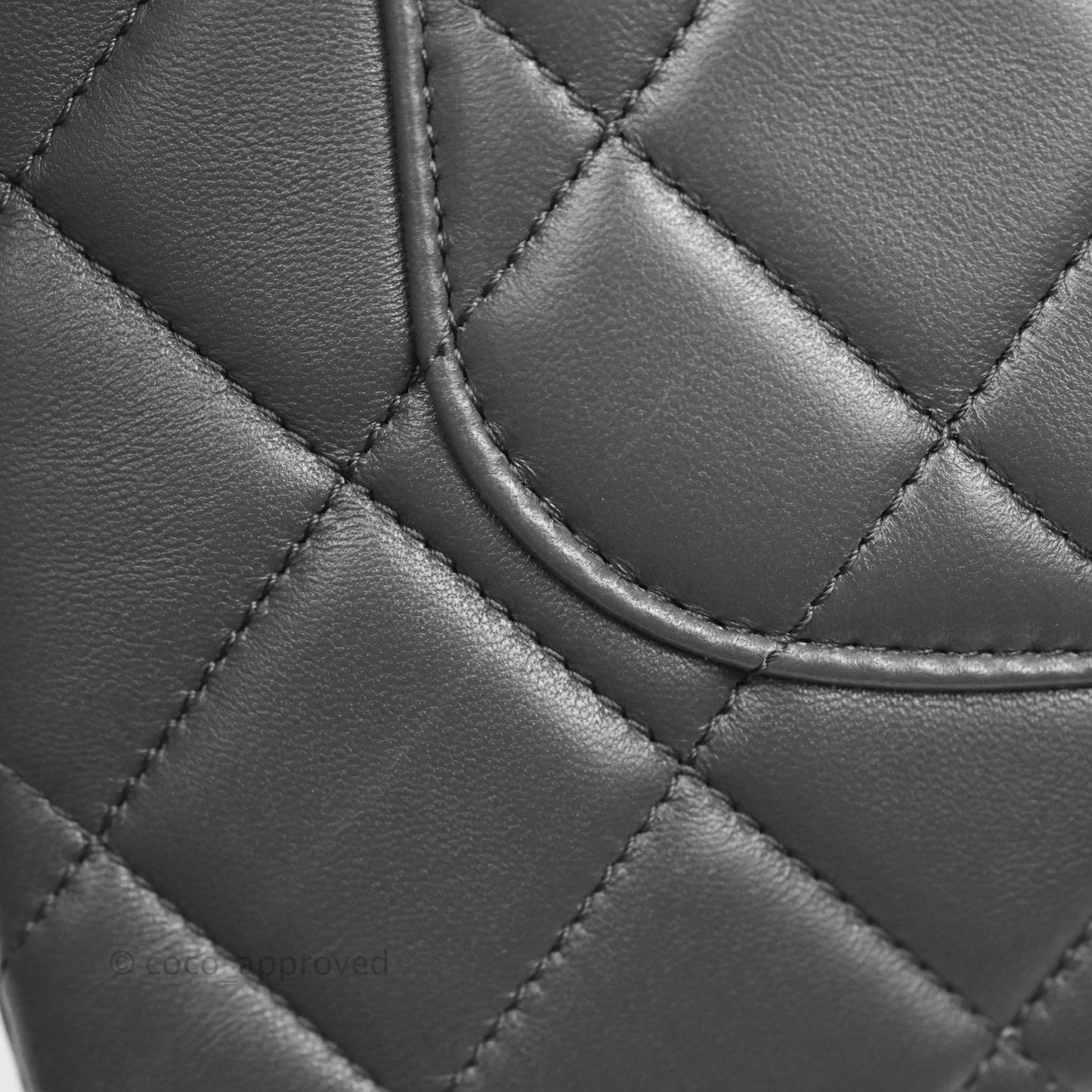 Chanel Small Trendy CC Dark Grey Lambskin Gold Hardware 21K