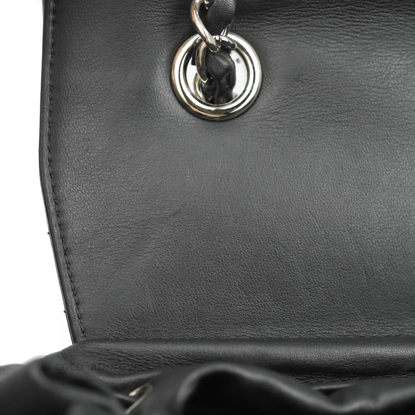 Chanel Medium Chevron Urban Spirit Backpack Black Calfskin Silver Hardware