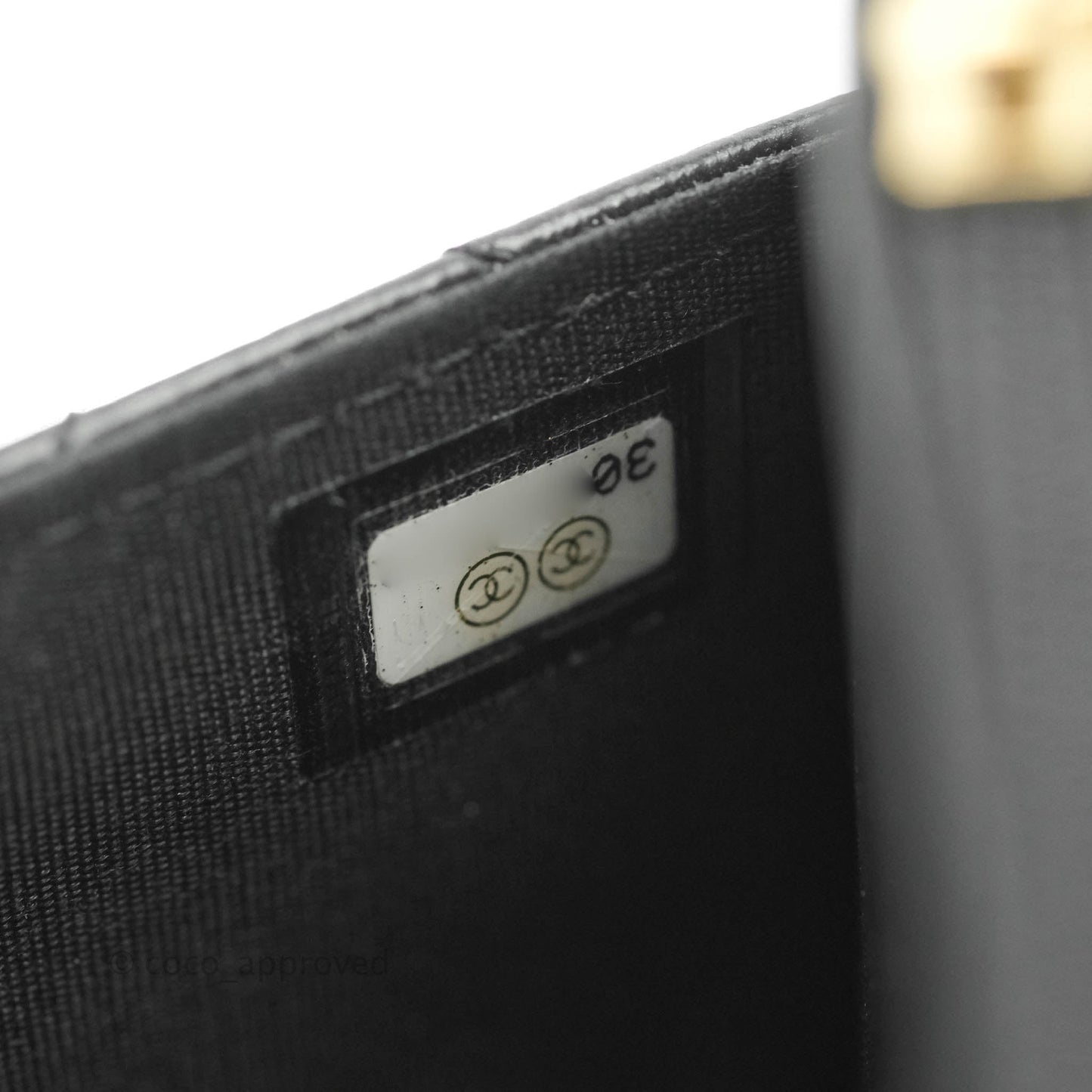Chanel Quilted Wallet on Chain WOC Chain Around Black Lambskin Aged Gold Hardware