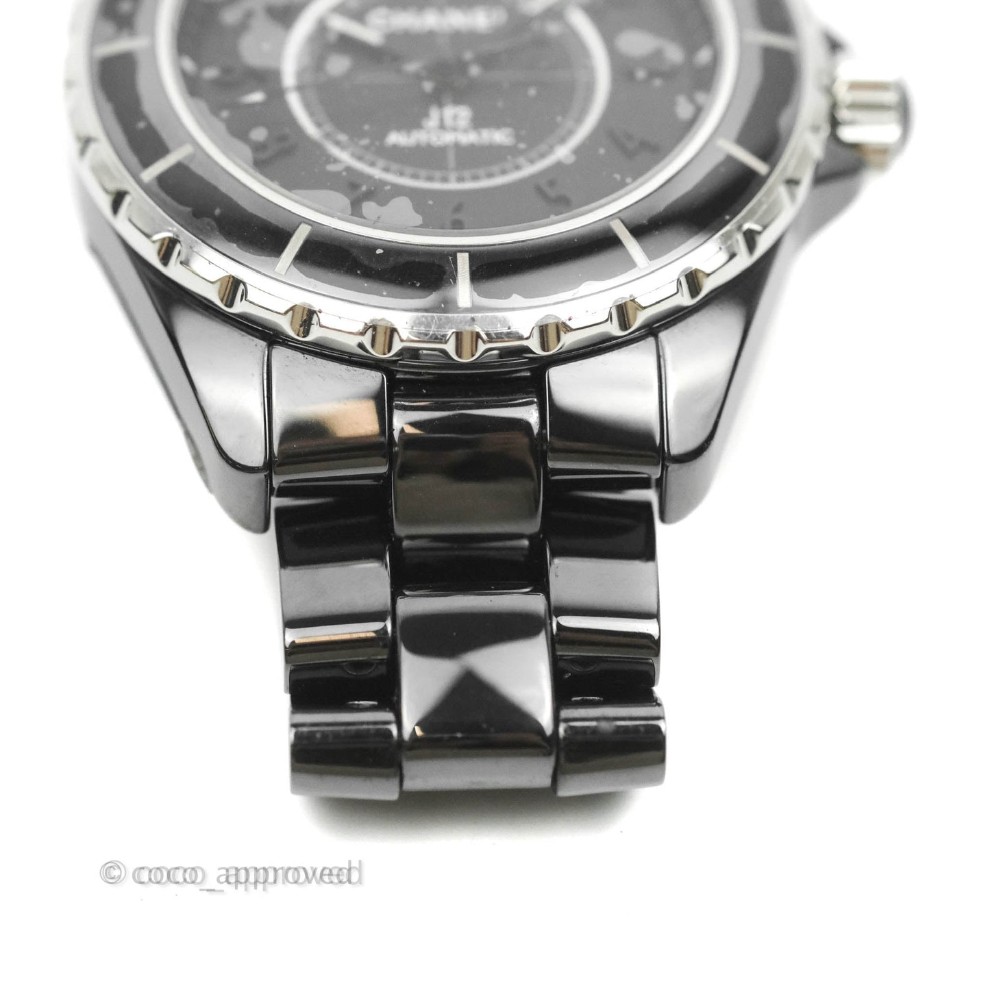 Chanel J12 Automatic Phantom Black Dial Black Ceramic Strap Women's Watch