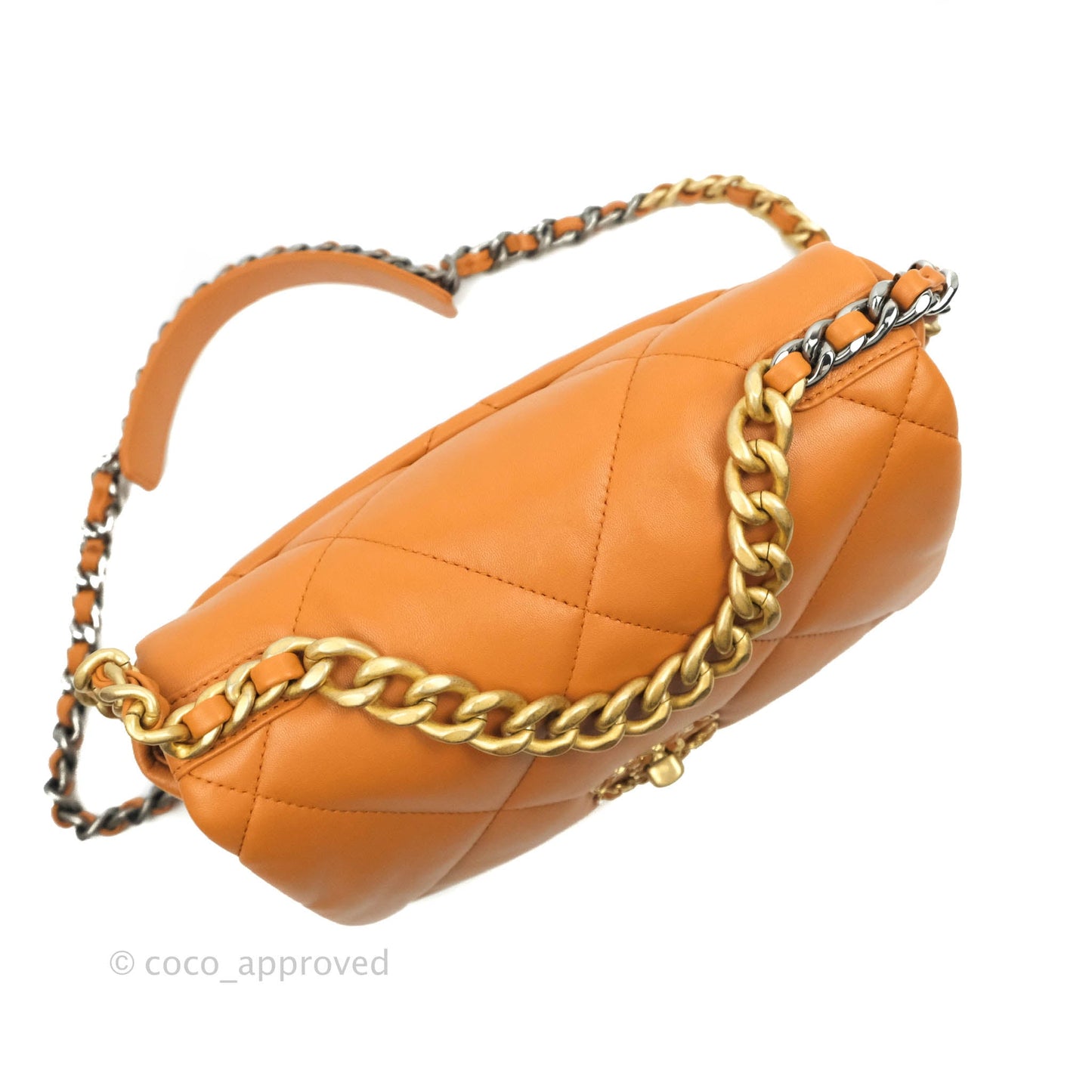 Chanel 19 Small Caramel Brown Mixed Hardware 21A