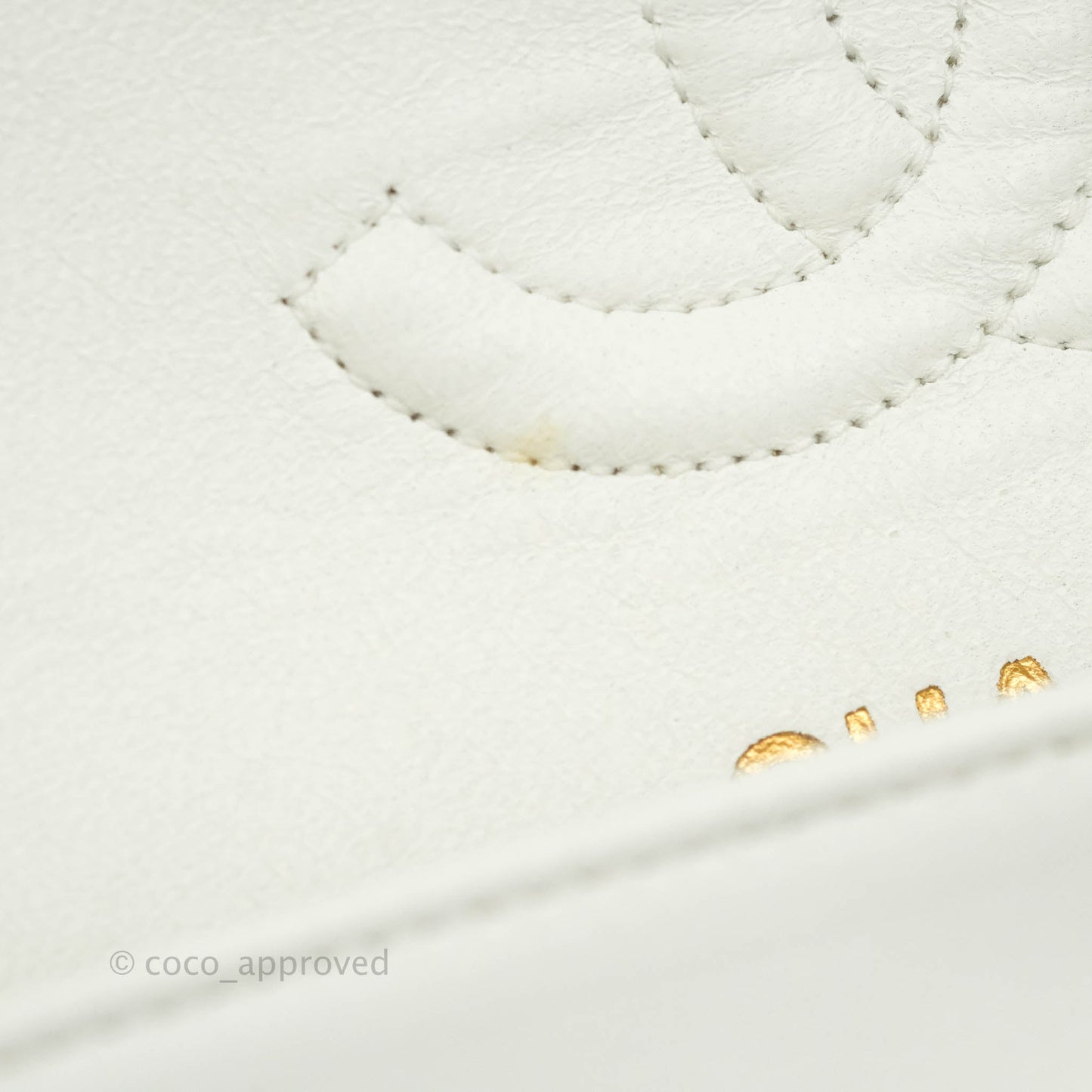 Chanel Classic Vintage Small S/M Flap White Lambskin 24K Gold Hardware