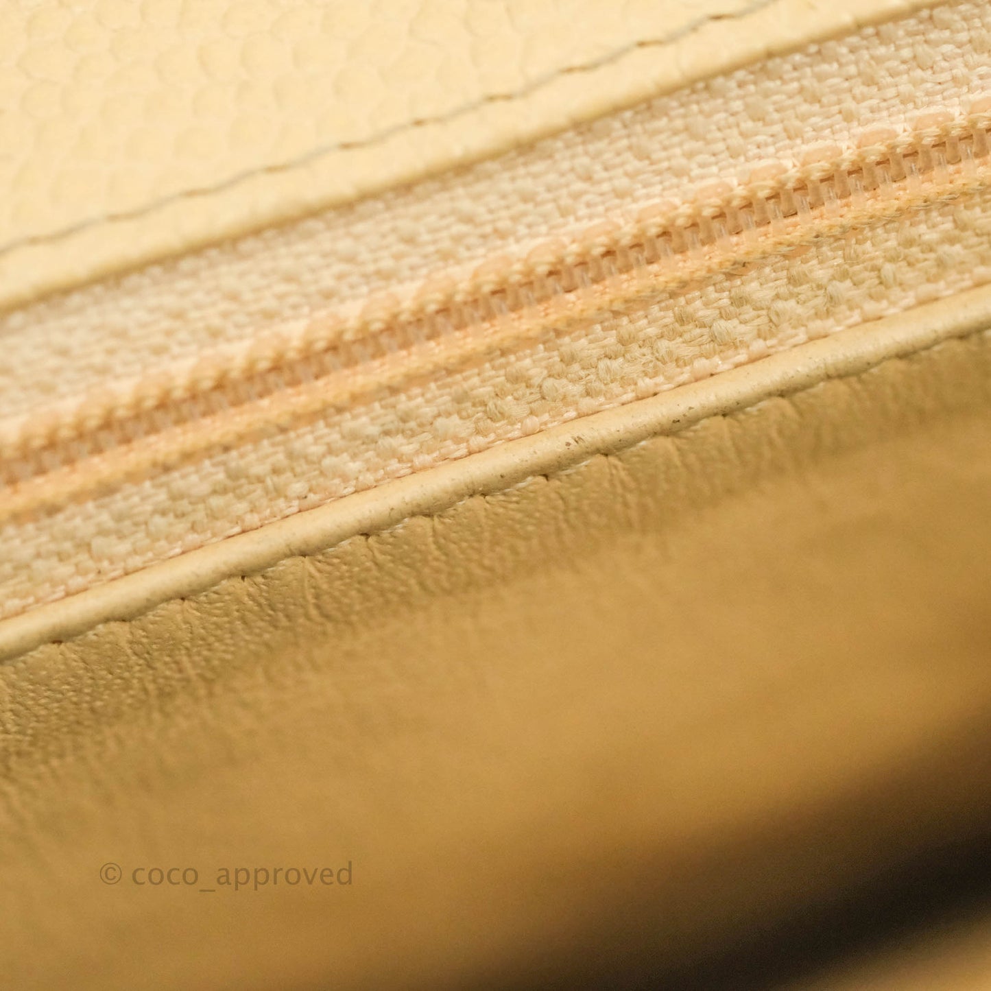Chanel Jumbo Single Flap Beige Caviar Silver Hardware
