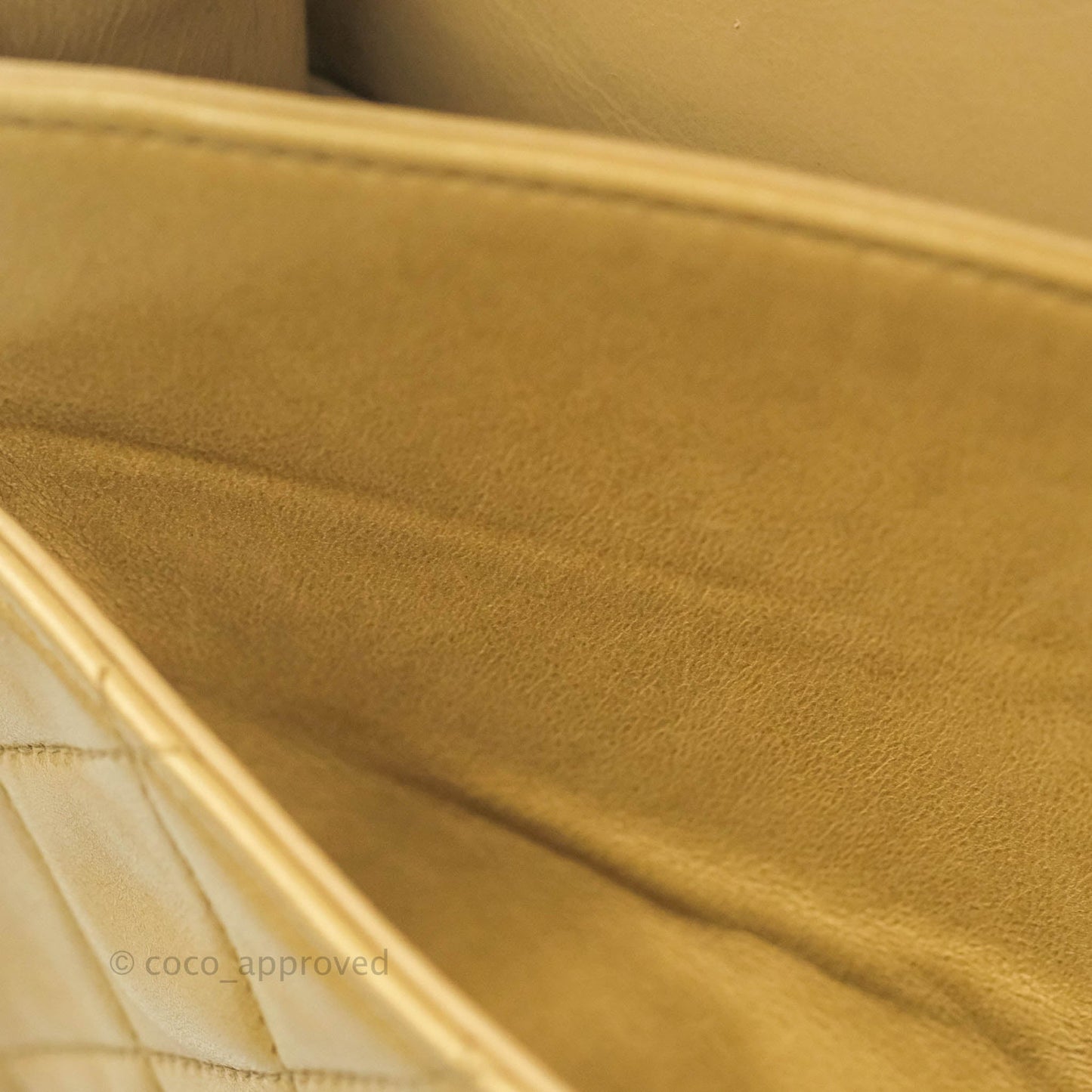 Chanel Vintage Classic M/L Medium Double Flap Bag Beige Lambskin 24K Gold Hardware