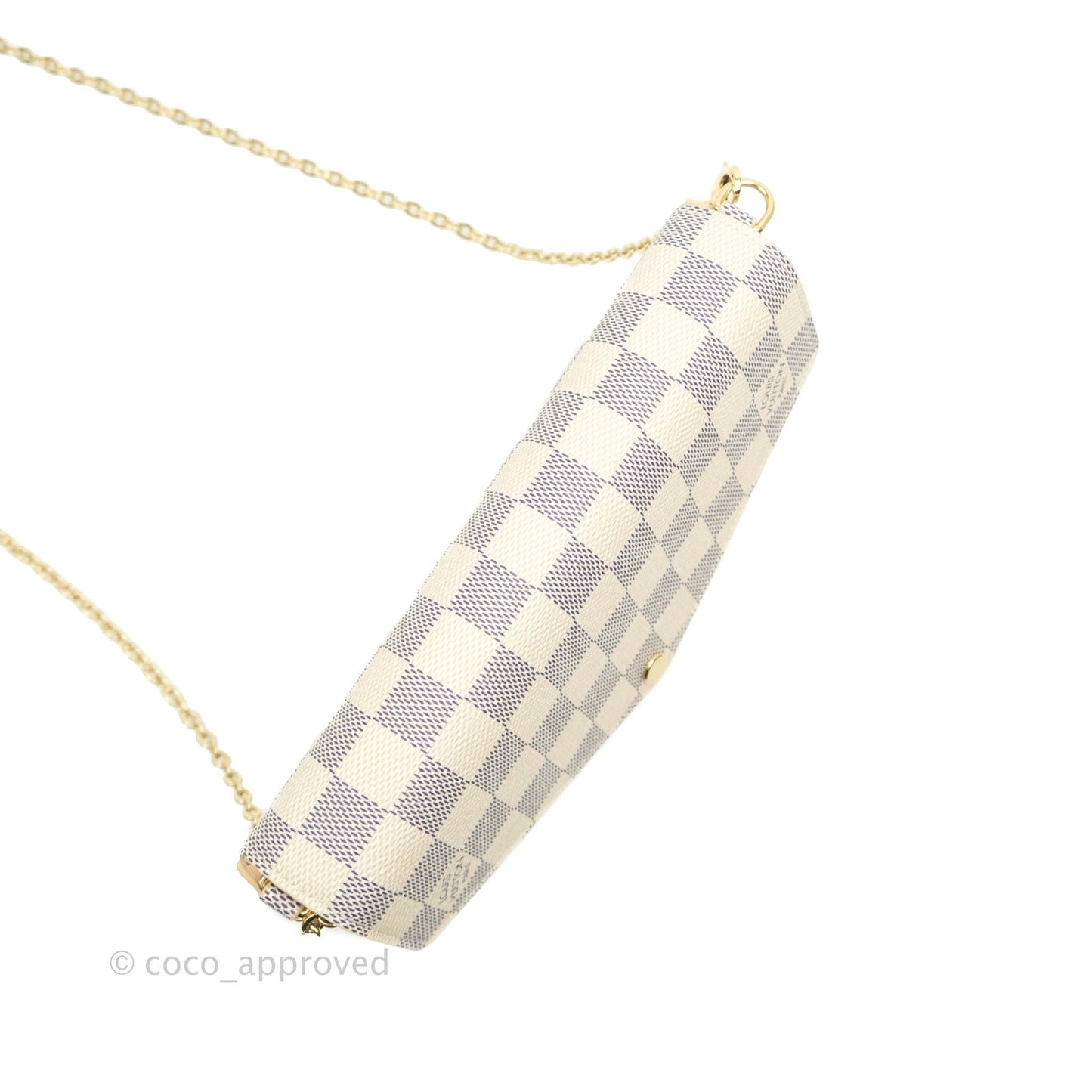 Louis Vuitton Canvas Pochette Félicie Bag Damier Azur