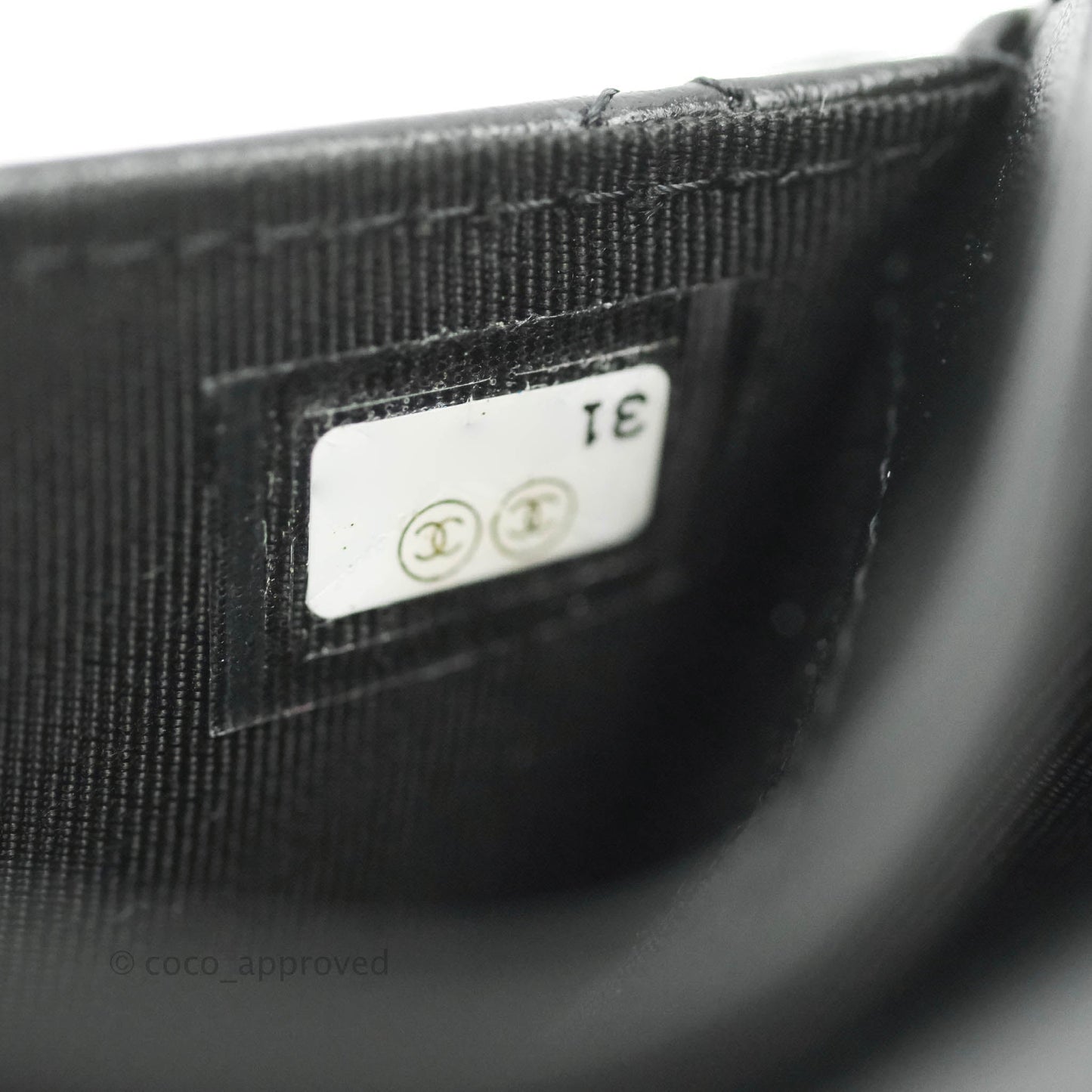Chanel Quilted Reissue Flap Card Holder So Black Aged Calfskin