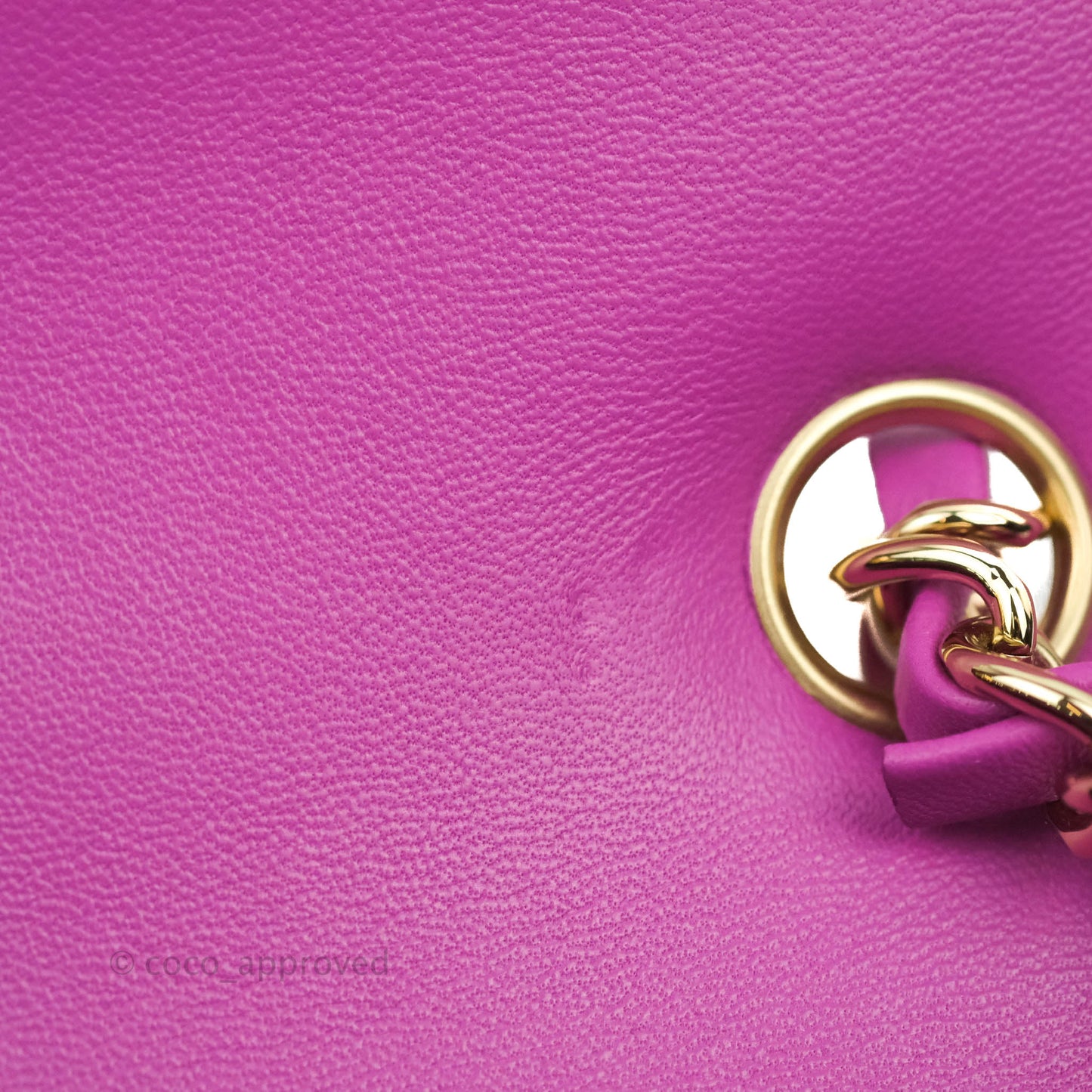 Chanel Quilted Mini Rectangular Purple Lambskin Gold Hardware