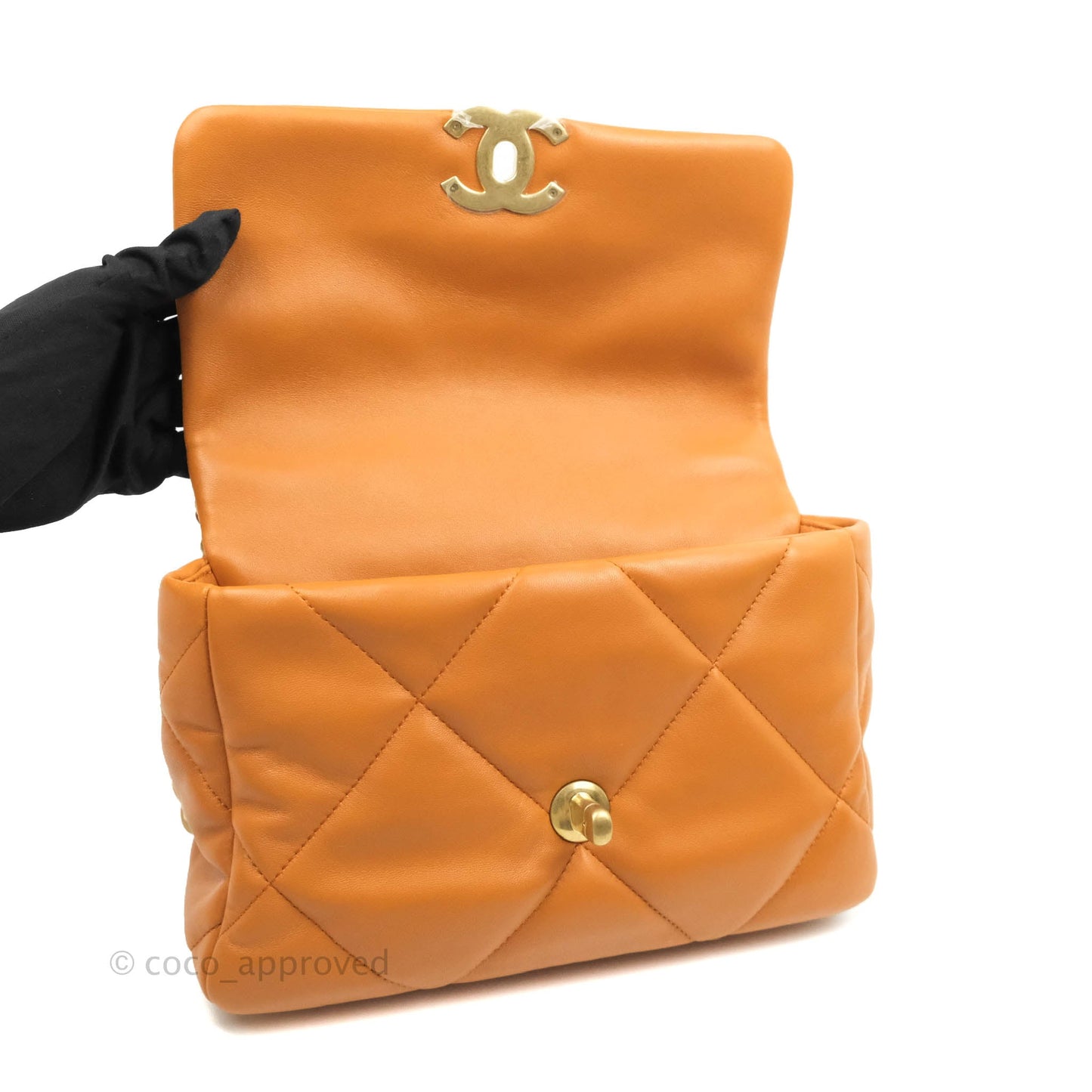 Chanel 19 Small Caramel Brown Mixed Hardware 21A