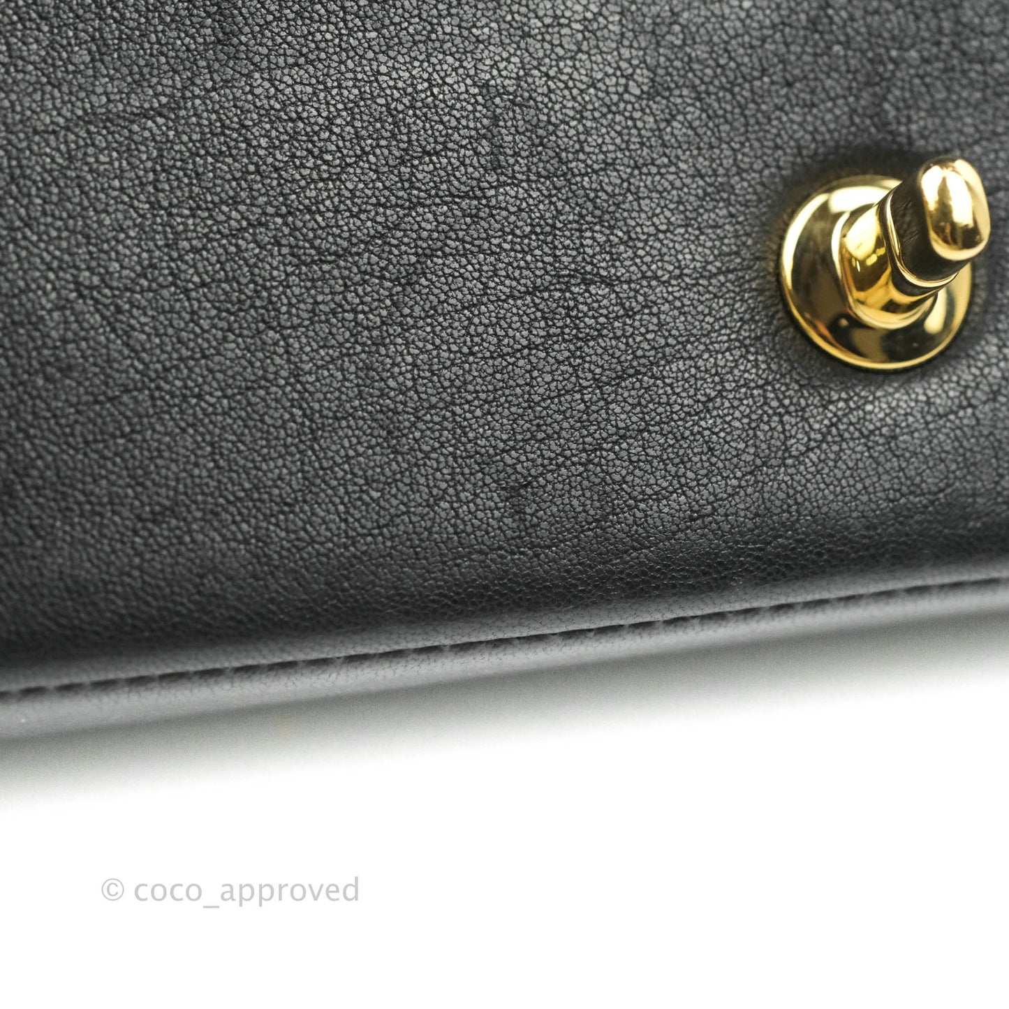 Chanel Mademoiselle Flap Bag Black Calfskin Gold Hardware