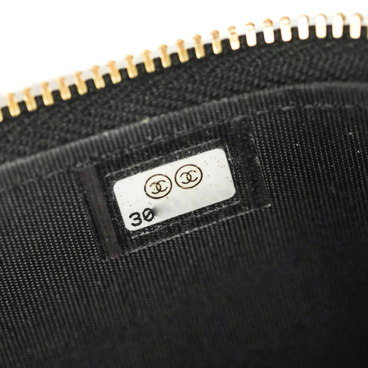 Chanel Classic Vanity Rectangular Top Handle With Chain Black Lambskin Gold Hardware