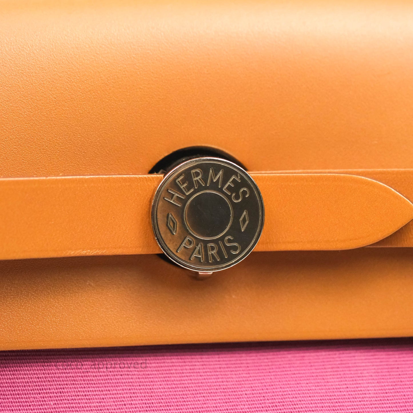 Hermès Herbag Zip 31 Rose Pourpre Tan Leather Palladium Hardware