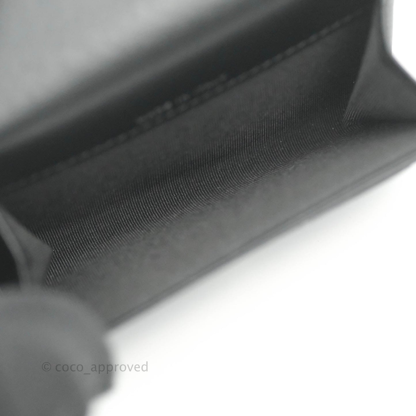 Chanel Quilted Reissue Flap Card Holder So Black Aged Calfskin