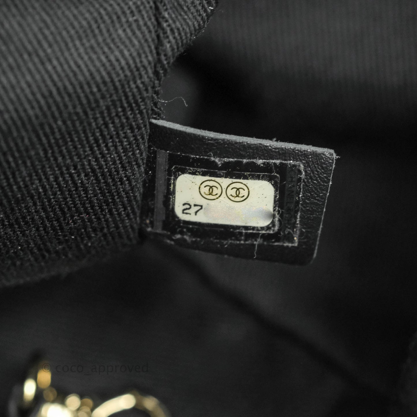 Chanel Deauville Charcoal Grey Canvas Gold Hardware