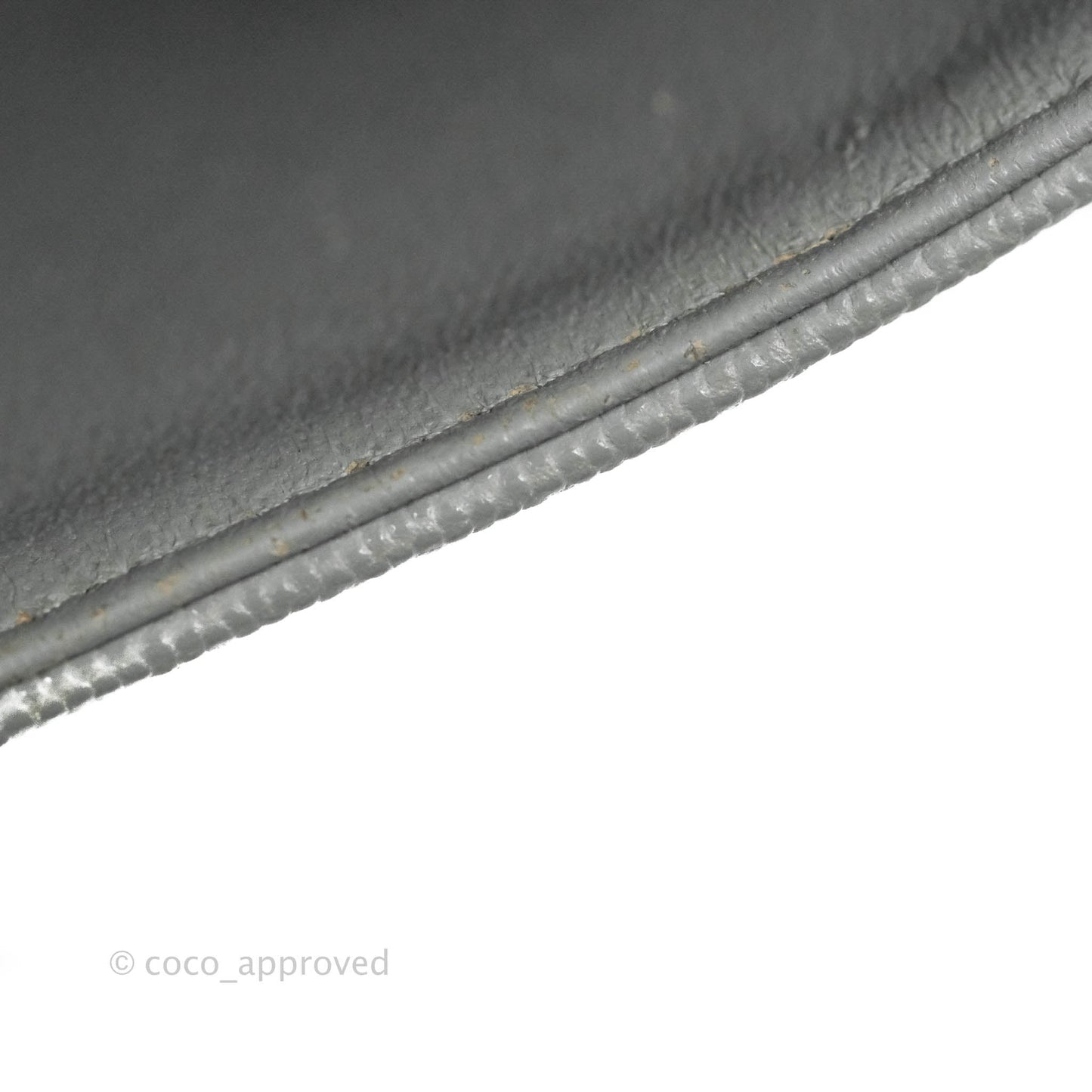 Chanel Small Classic Quilted Flap Grey Caviar Gold Hardware 20C