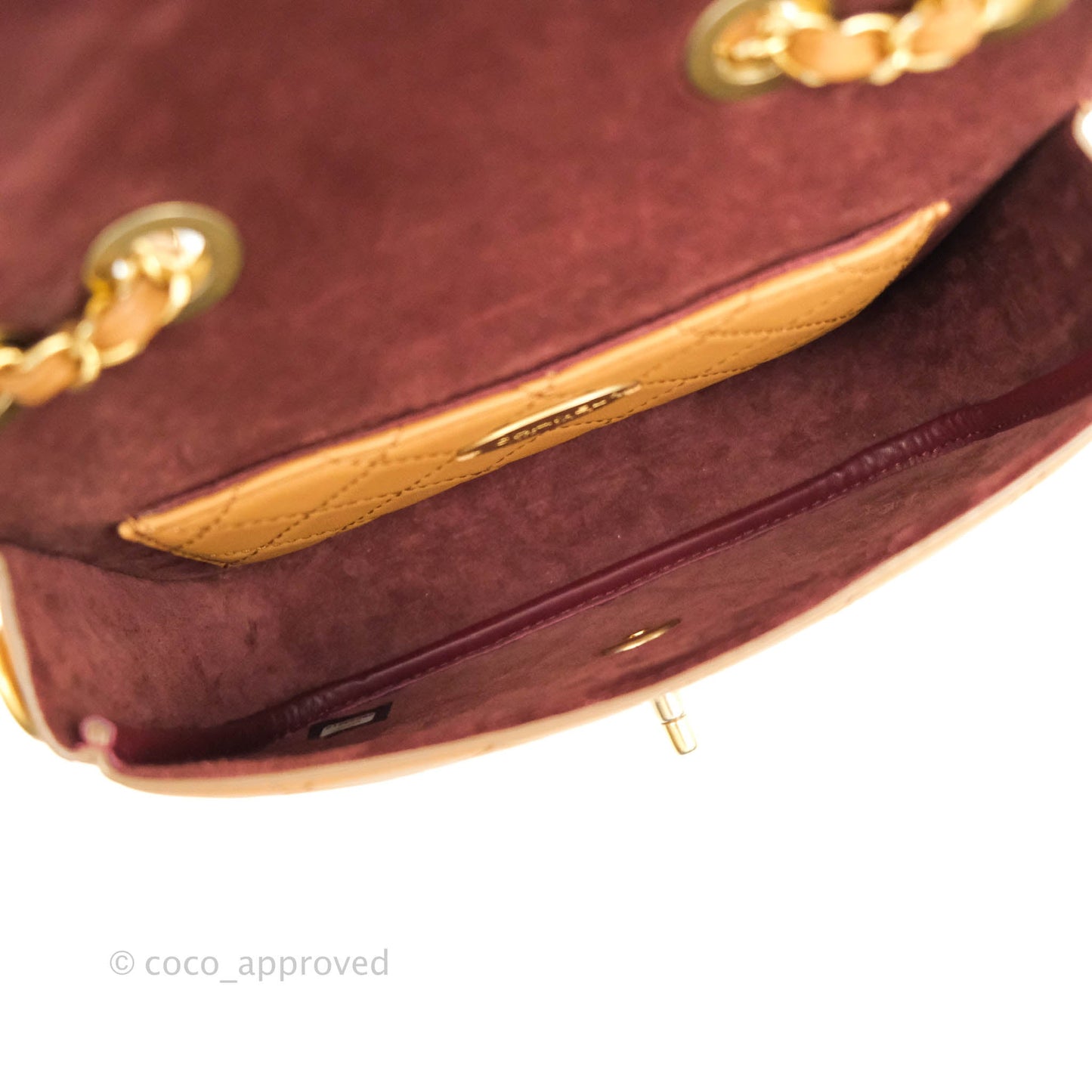 Chanel Quilted Flap With Coin Purse Caramel Calfskin Aged Gold Hardware 19K