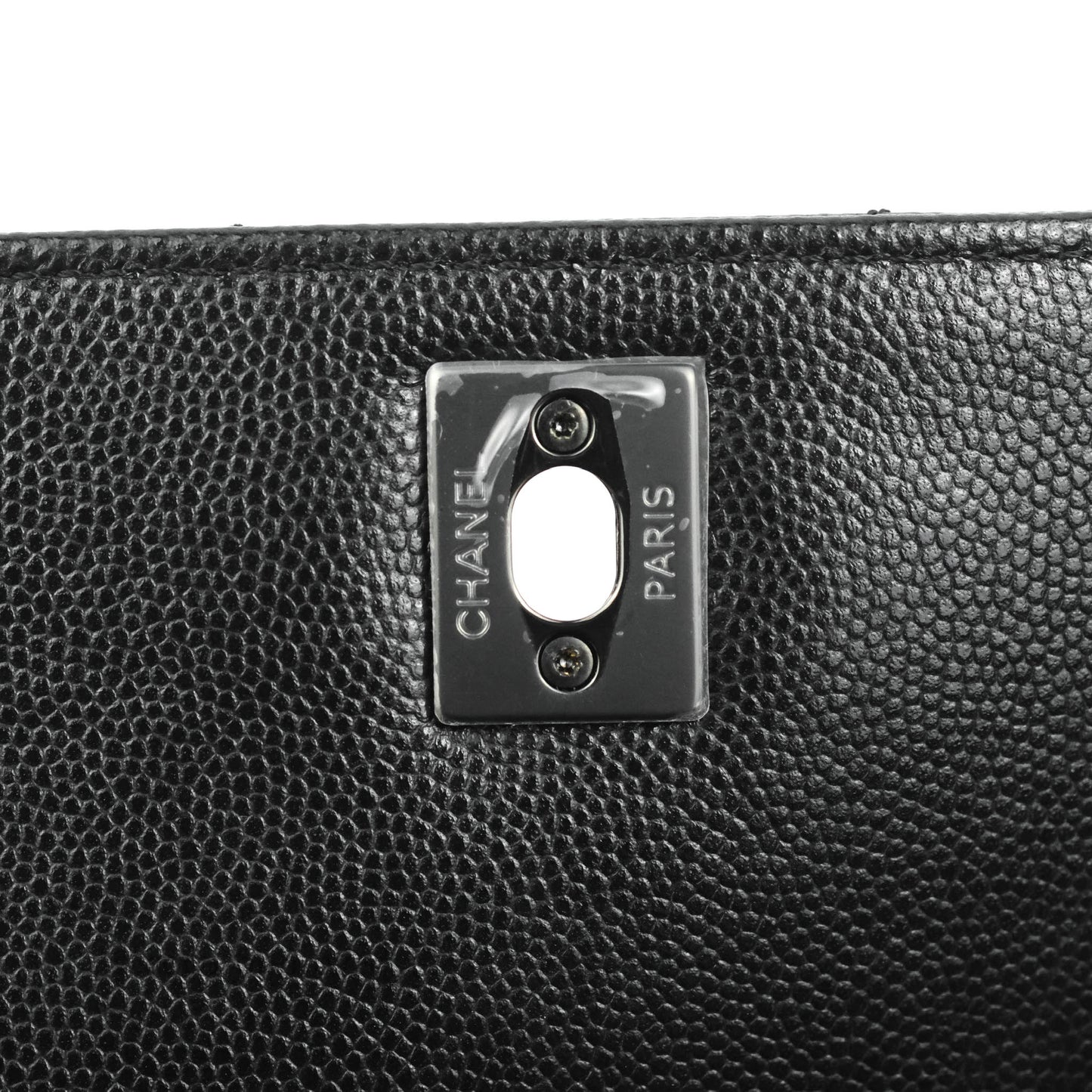 Chanel Extra Mini Chevron Coco Handle Bag So Black Caviar
