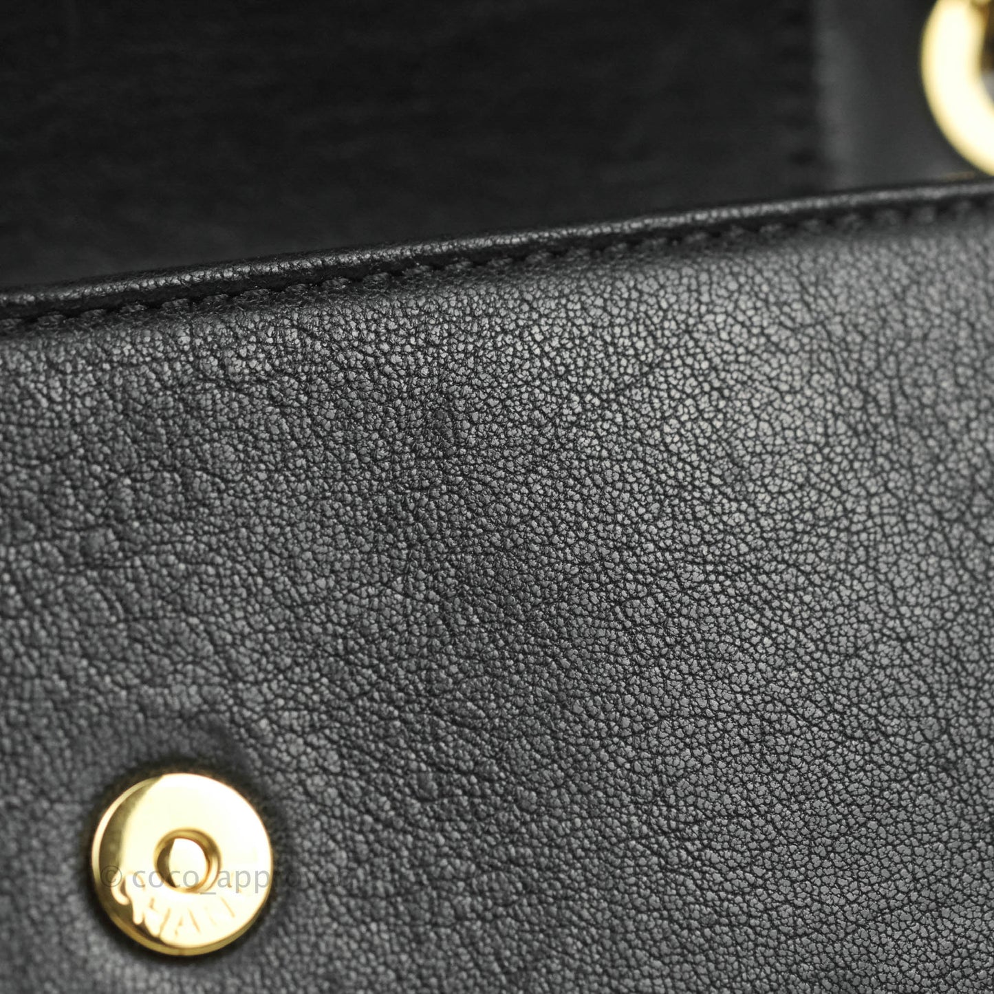 Chanel Mademoiselle Flap Bag Black Calfskin Gold Hardware