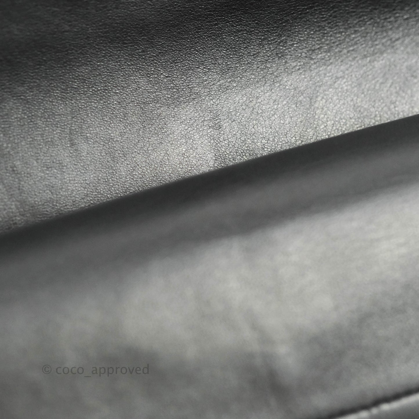 Chanel Classic M/L Medium Double Flap Black Lambskin Silver Hardware