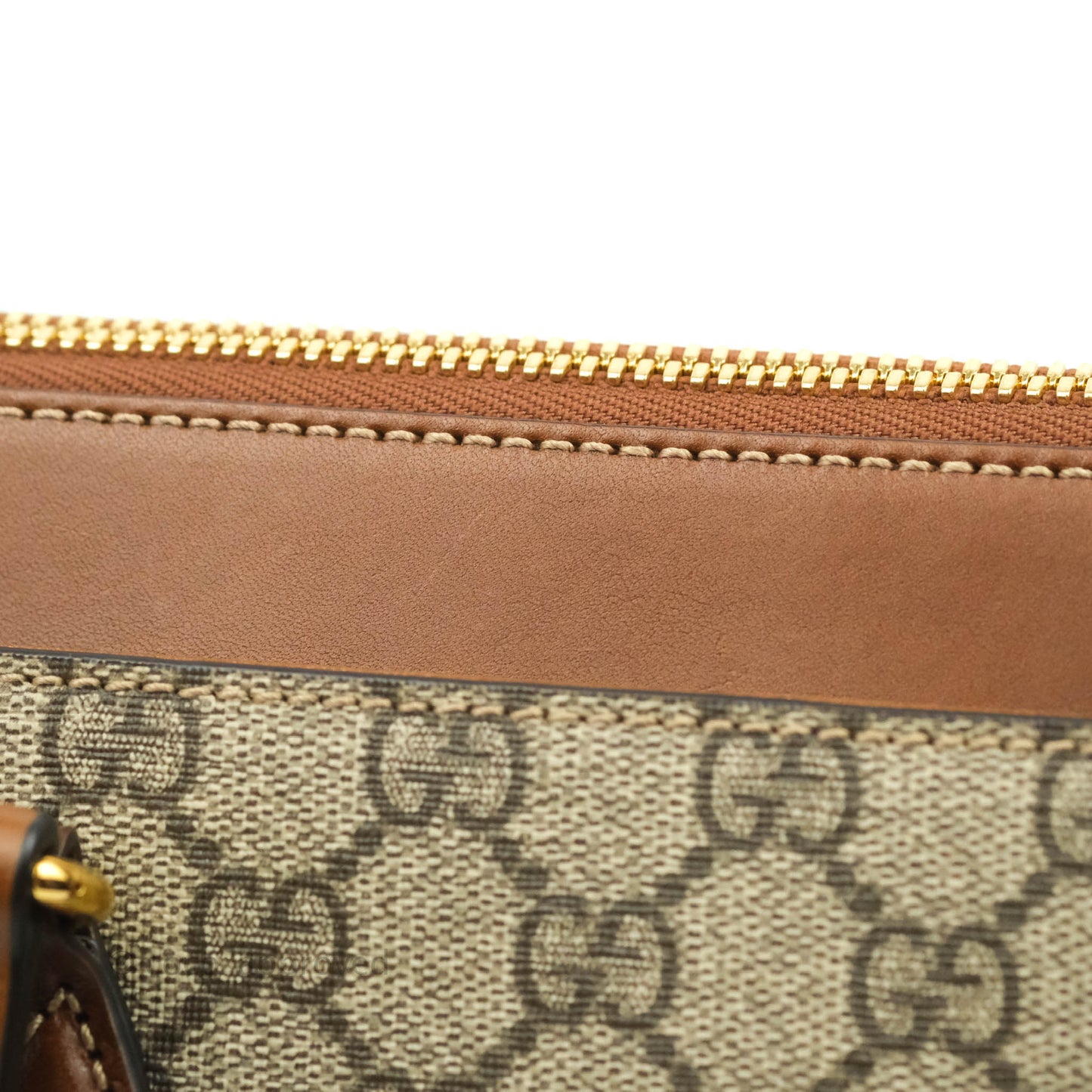 Gucci Monogram Canvas Brown Shopping Tote
