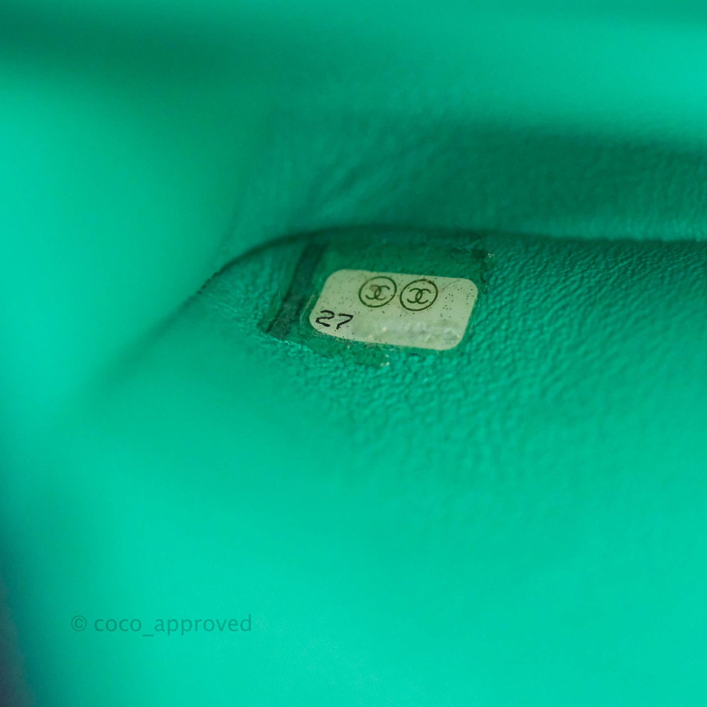 Chanel Quilted M/L Medium Double Flap Green Lambskin Aged Gold Hardware 19S