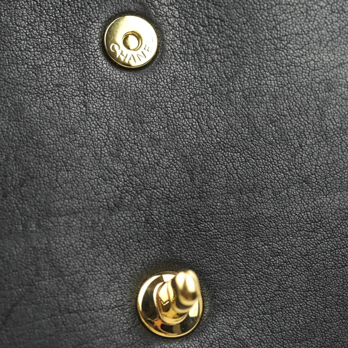 Chanel Mademoiselle Flap Bag Black Calfskin Gold Hardware
