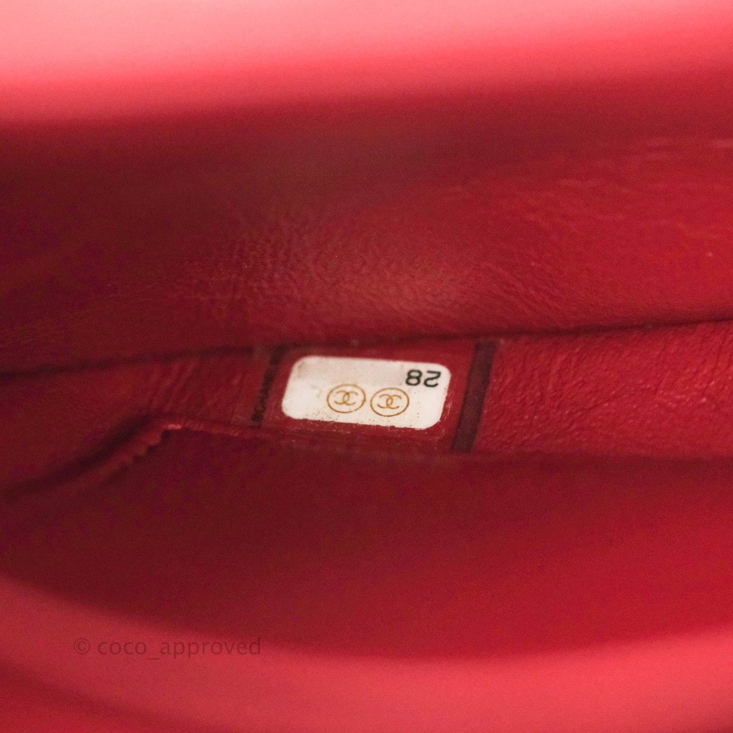 Chanel Small Quilted Trendy CC Red Lambskin Gold Hardware