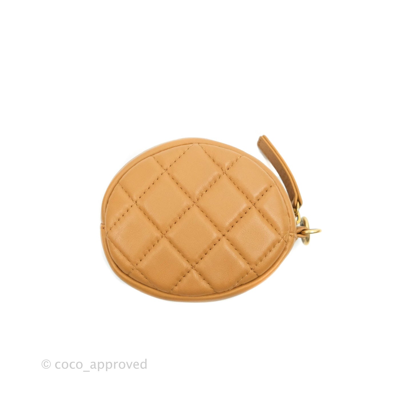 Chanel Quilted Flap With Coin Purse Caramel Calfskin Aged Gold Hardware 19K