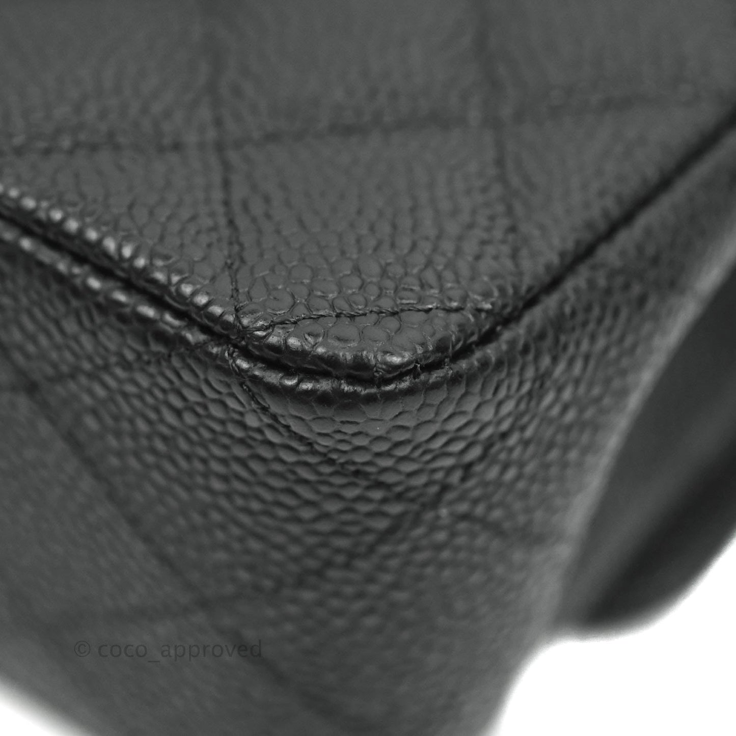 Chanel Medium M/L Quilted Classic Flap Black Caviar Gold Hardware