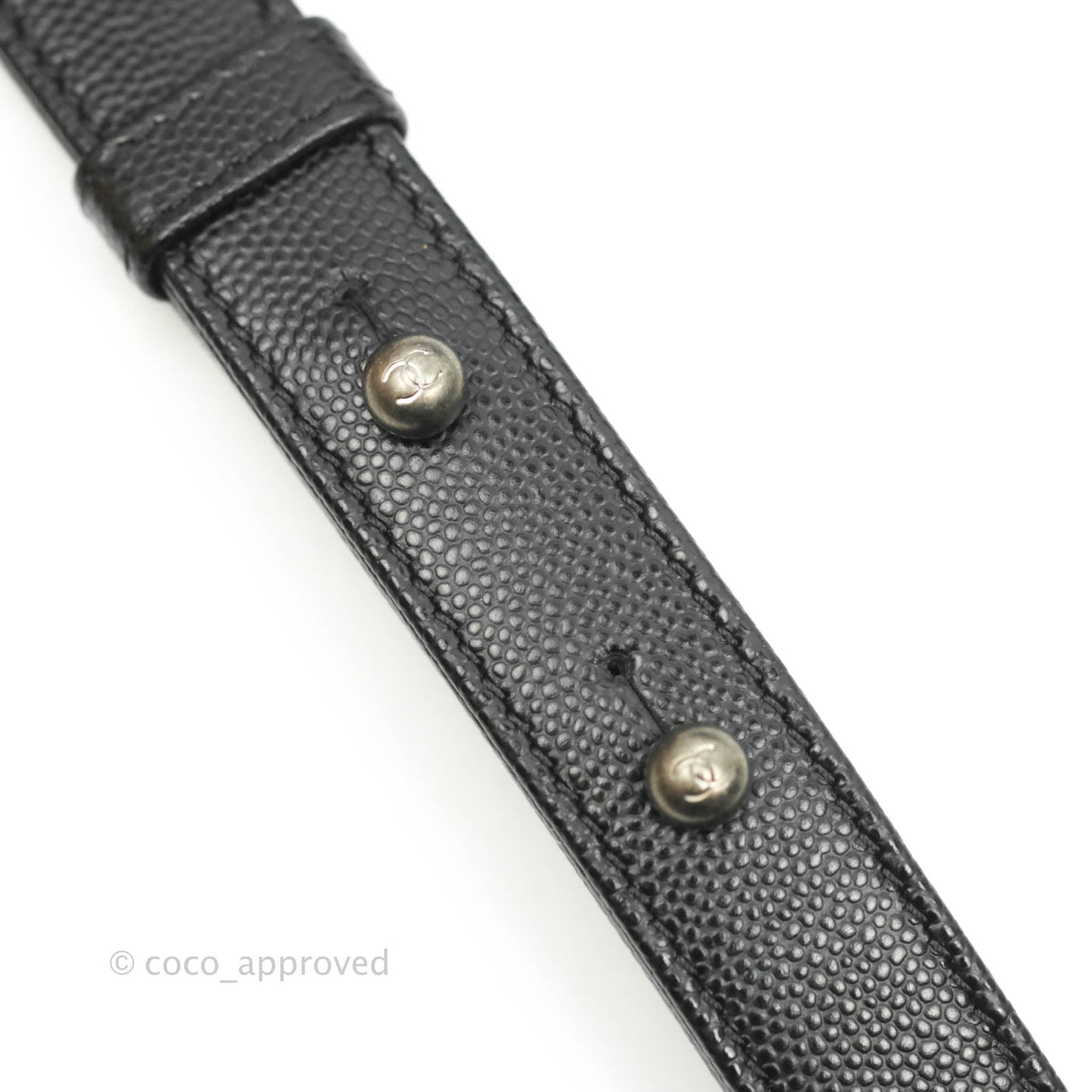 Chanel Quilted Medium Boy Bag Black Caviar Ruthenium Hardware