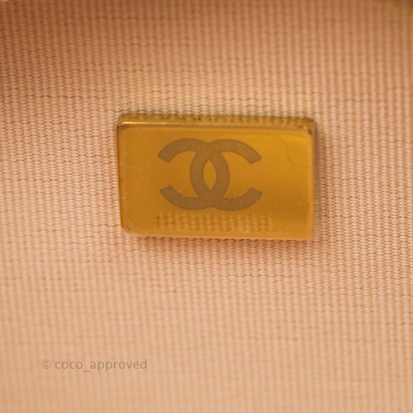 Chanel Quilted Small Like The Wallet Flap Light Beige Caviar Light Gold Hardware 22C