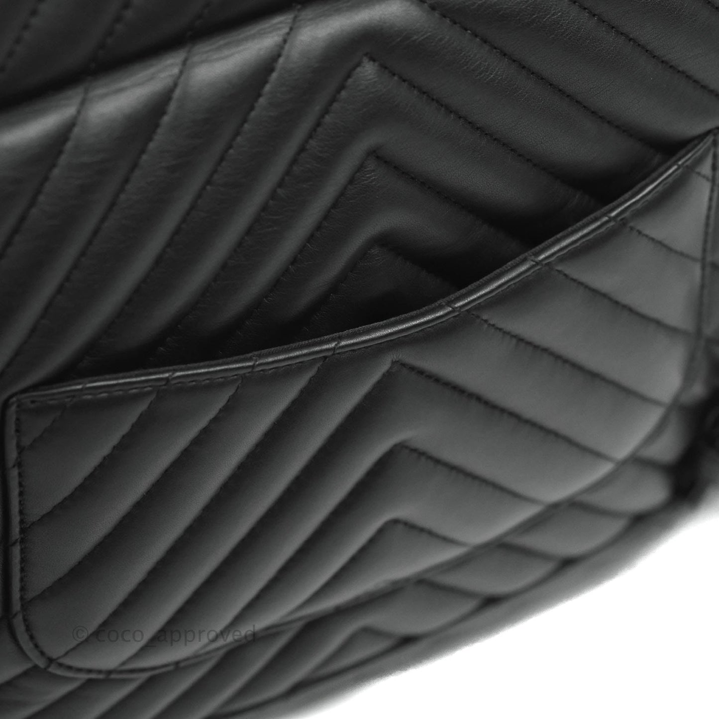 Chanel Medium Chevron Urban Spirit Backpack Black Calfskin Silver Hardware