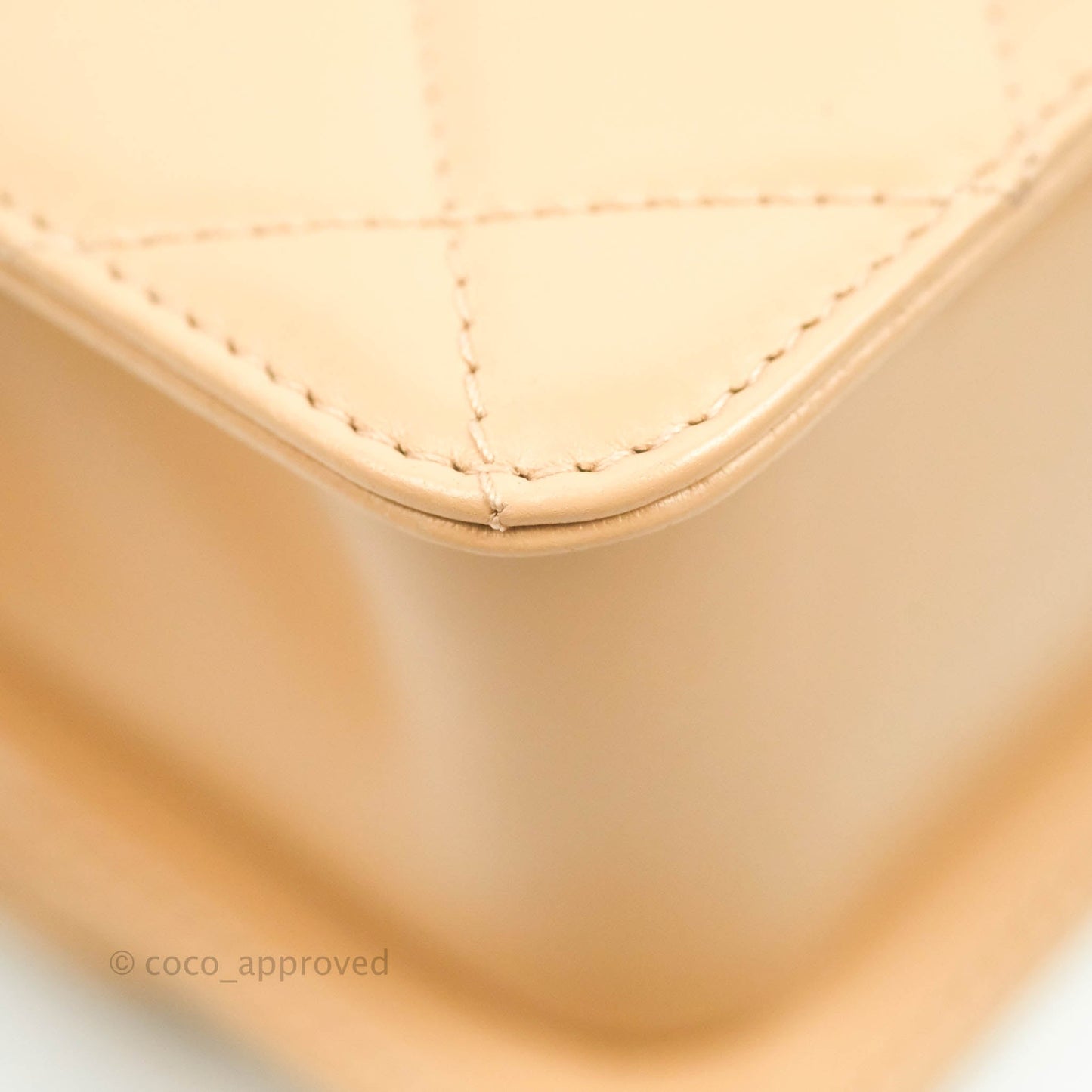Chanel Quilted Mini Perfect Fit Adjustable Beige Calfskin Gold Hardware 21A