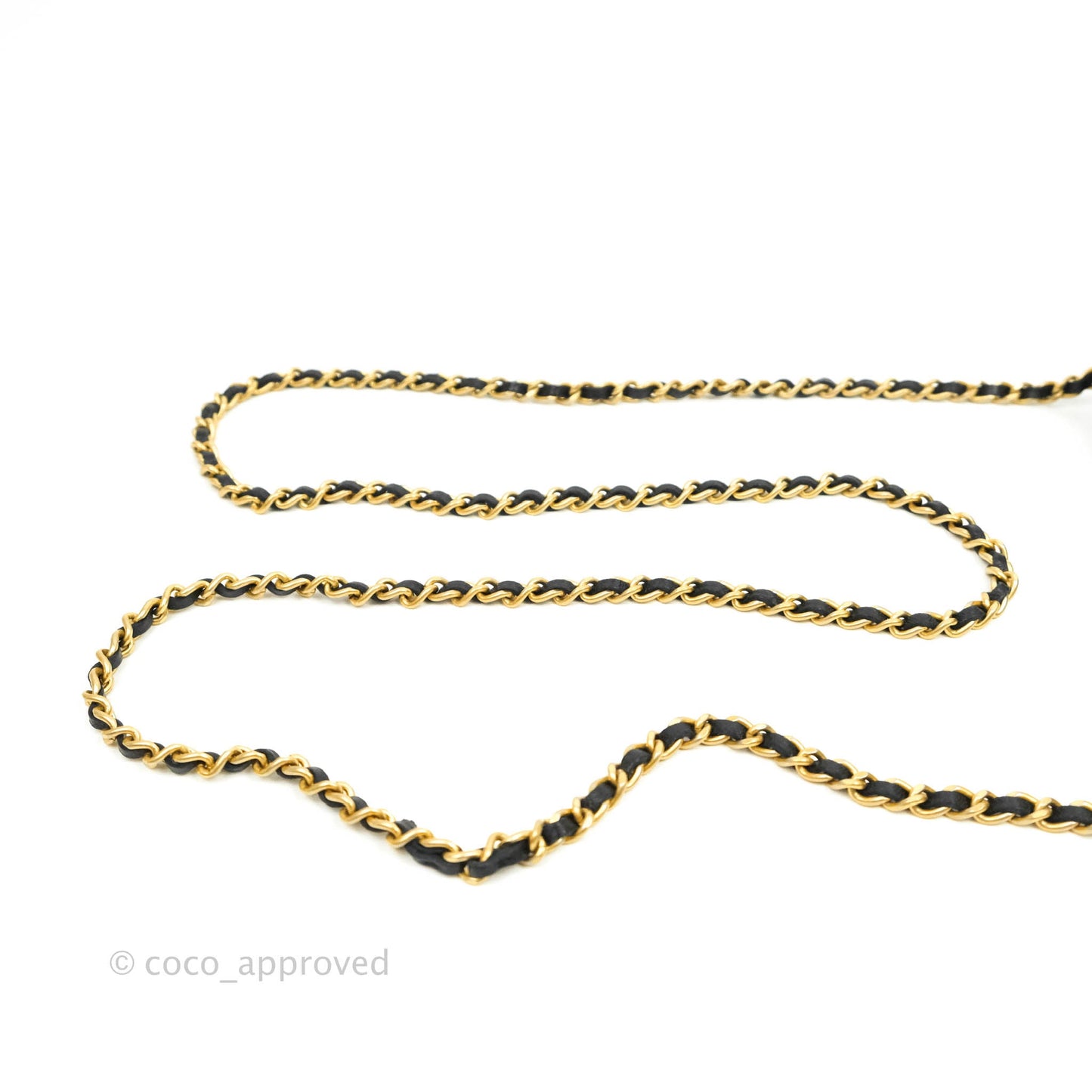 Chanel Quilted Wallet on Chain WOC Chain Around Black Lambskin Aged Gold Hardware