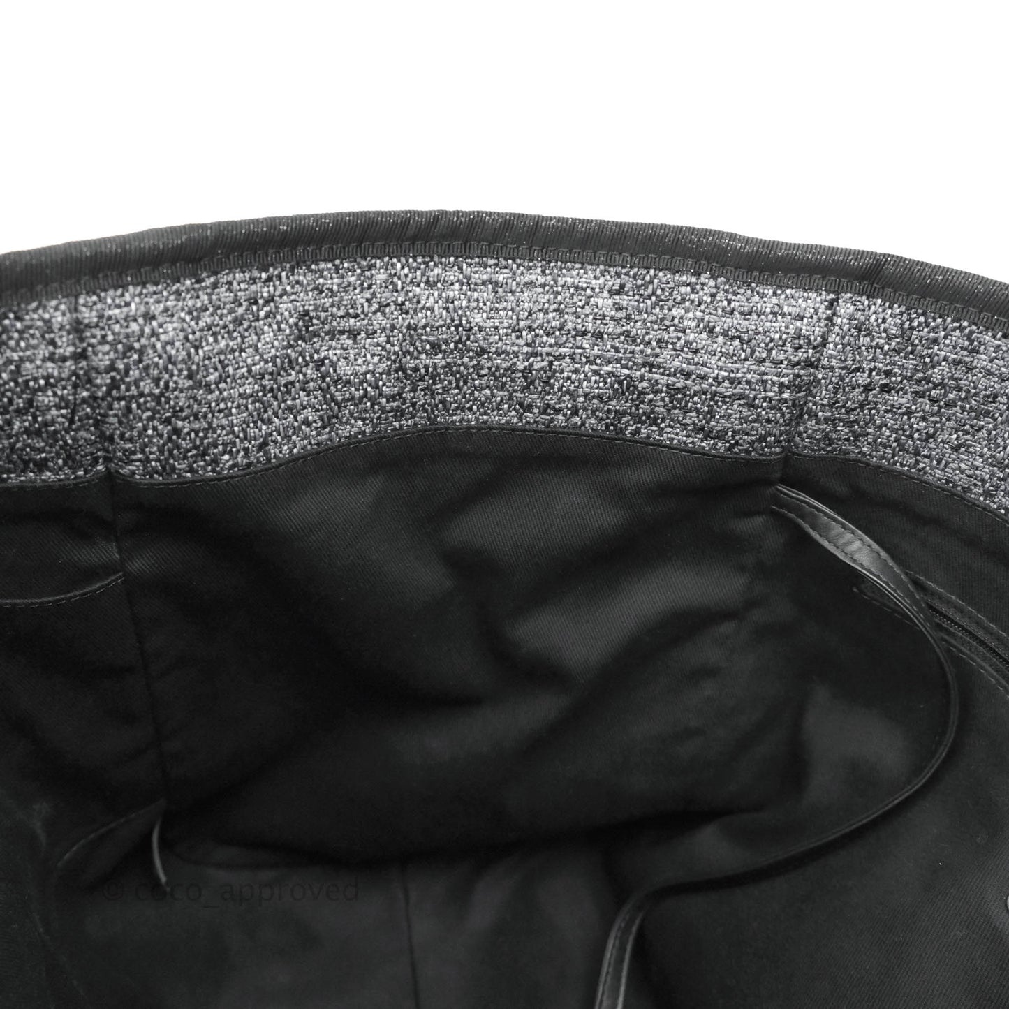 Chanel Deauville Charcoal Grey Canvas Gold Hardware