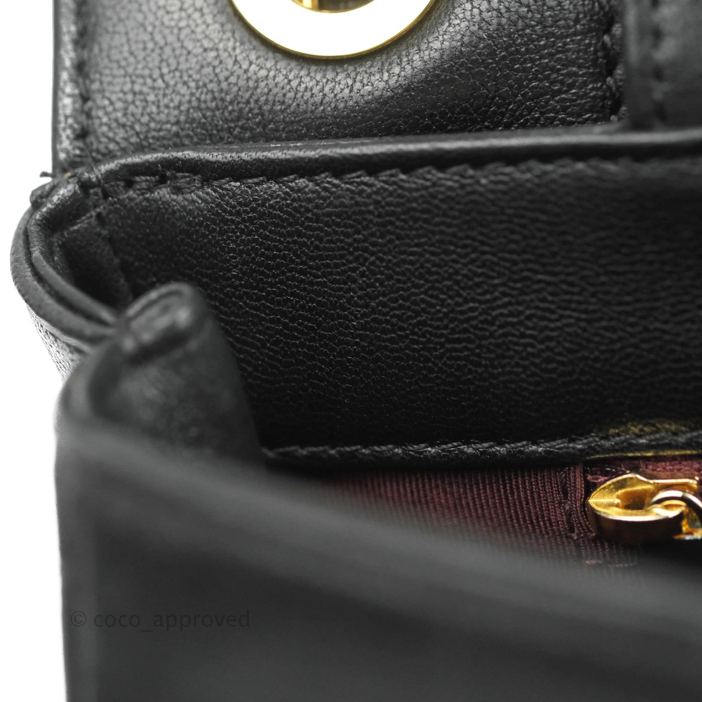 Chanel Mademoiselle Flap Bag Black Calfskin Gold Hardware