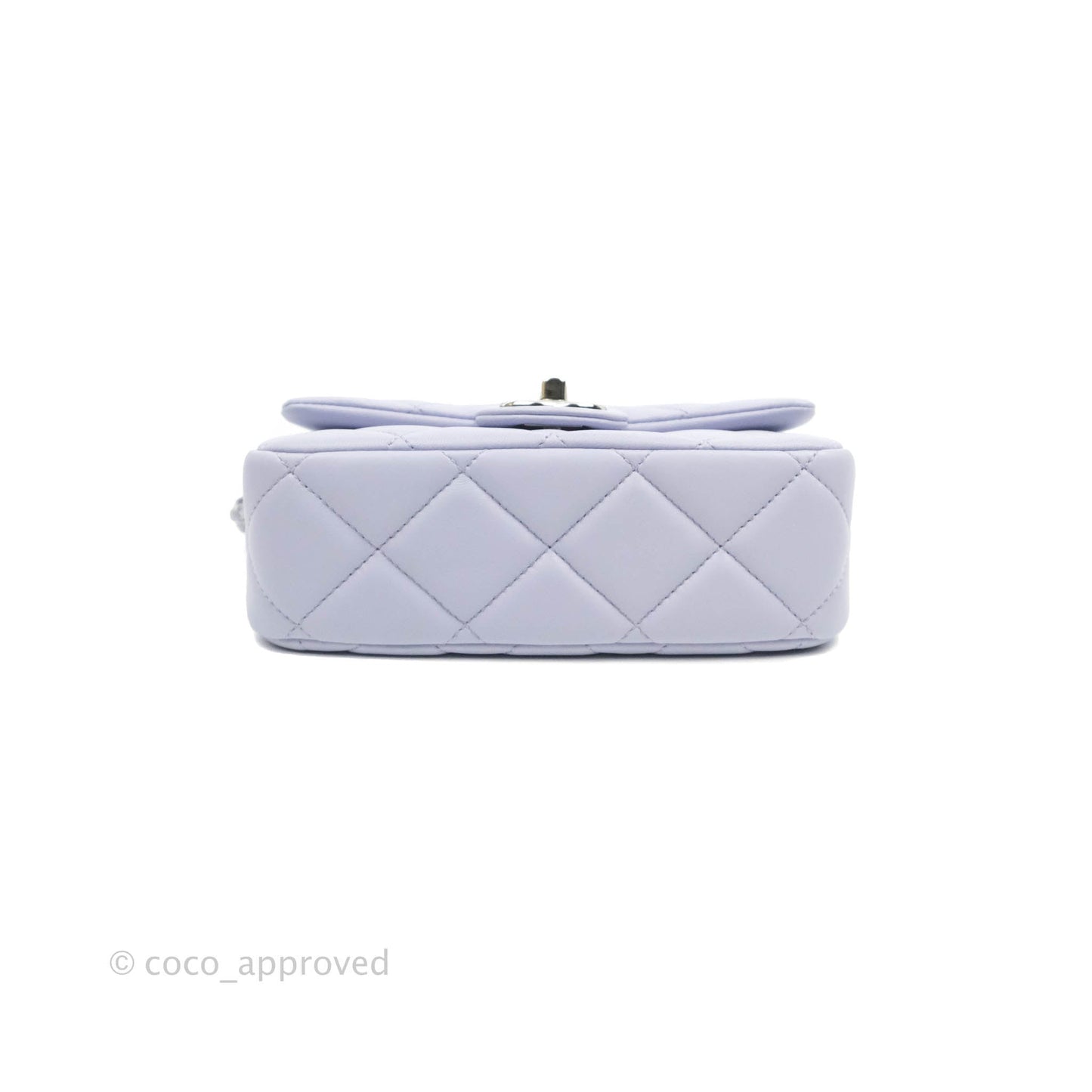 Chanel Quilted My Perfect Mini With Pearl Lilac Lambskin Silver Hardware