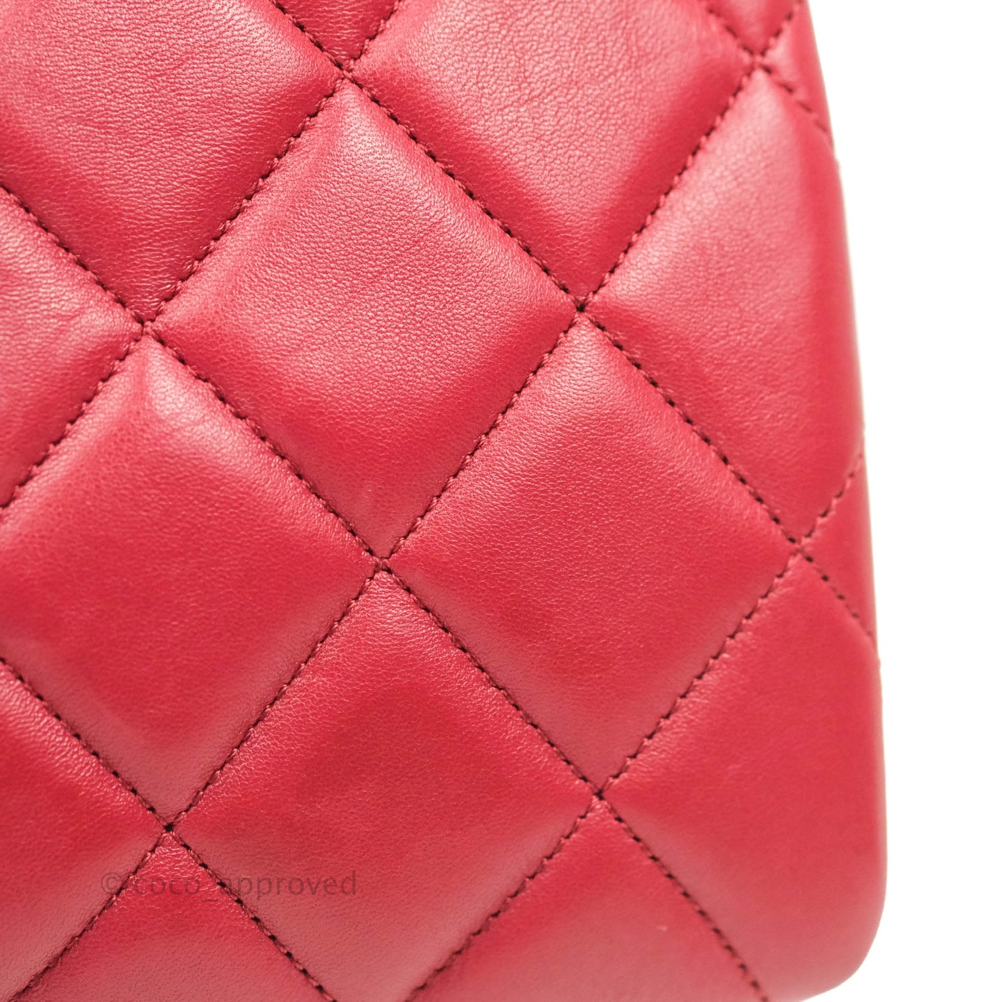 Chanel Small Quilted Trendy CC Red Lambskin Gold Hardware