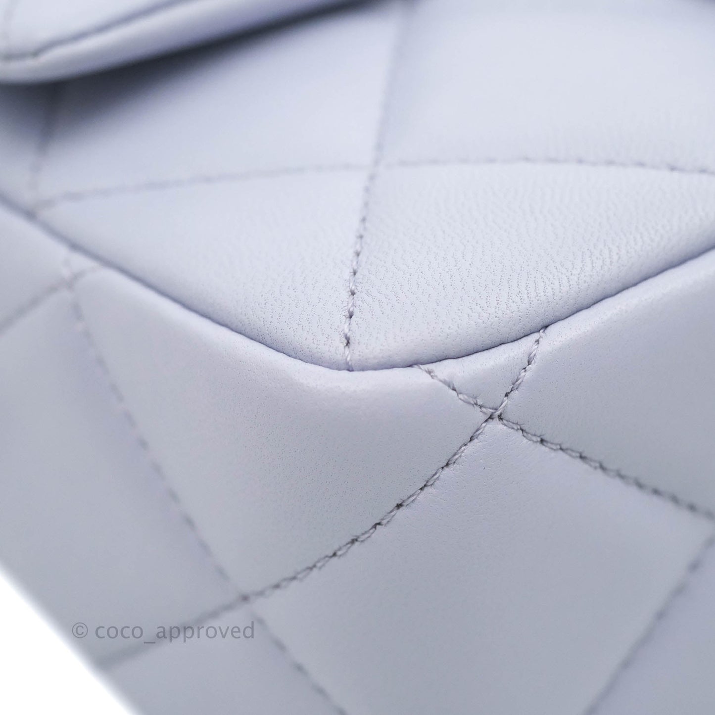 Chanel Quilted My Perfect Mini With Pearl Lilac Lambskin Silver Hardware
