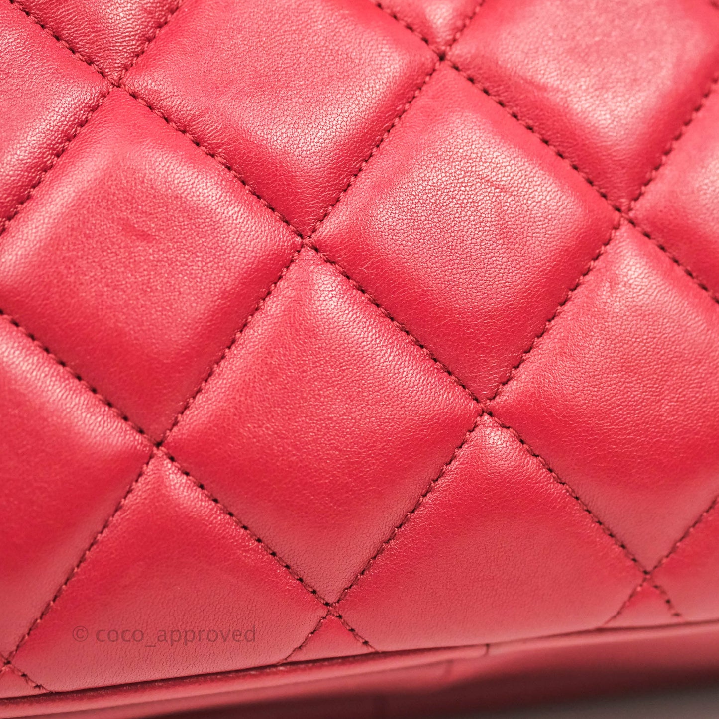 Chanel Small Quilted Trendy CC Red Lambskin Gold Hardware