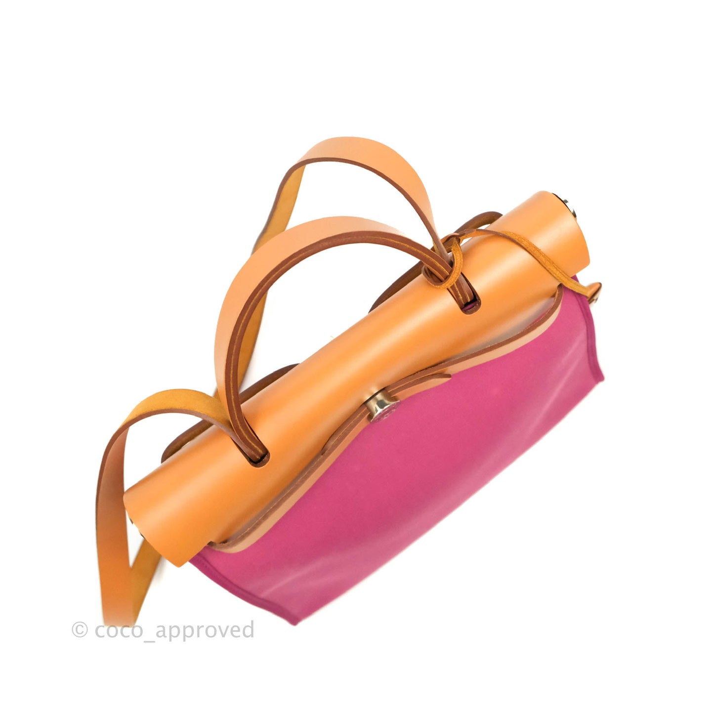 Hermès Herbag Zip 31 Rose Pourpre Tan Leather Palladium Hardware