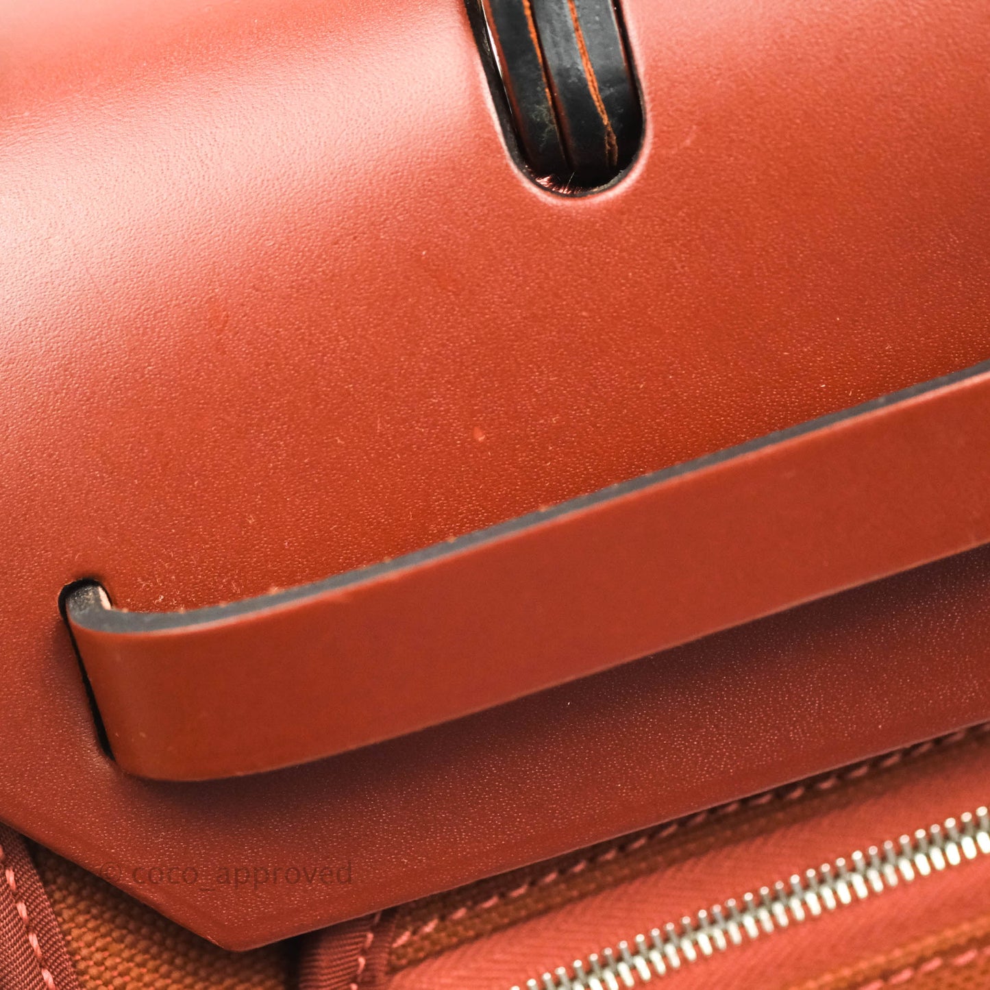 Hermès Herbag Zip 31 Rouge H Palladium Hardware