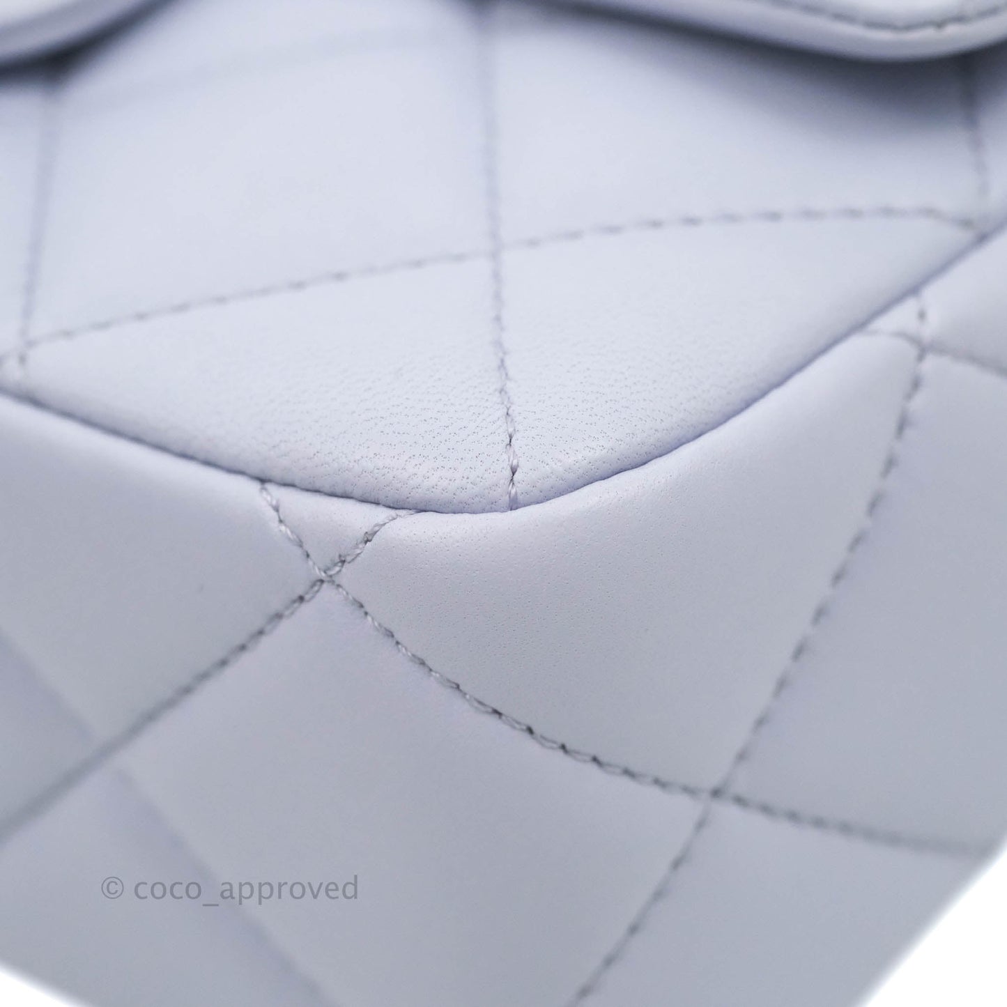Chanel Quilted My Perfect Mini With Pearl Lilac Lambskin Silver Hardware