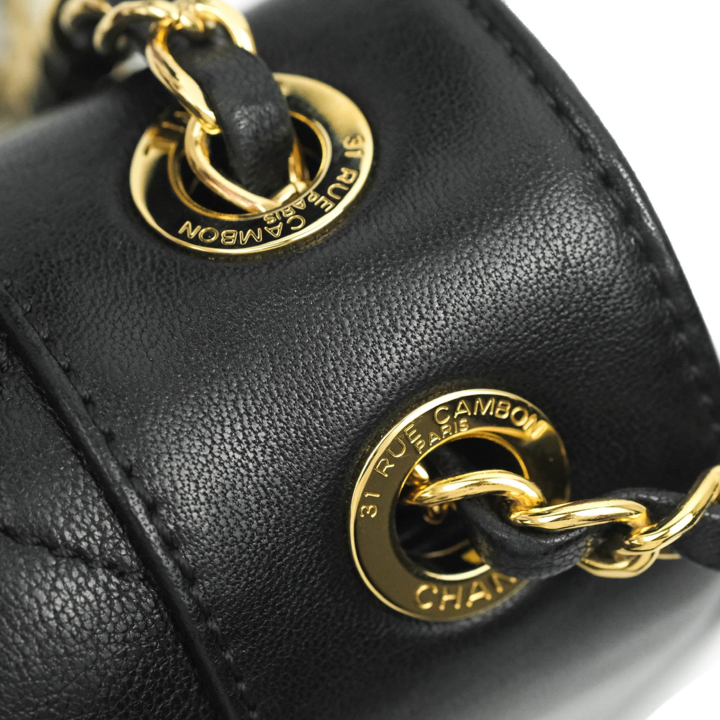 Chanel Mademoiselle Flap Bag Black Calfskin Gold Hardware